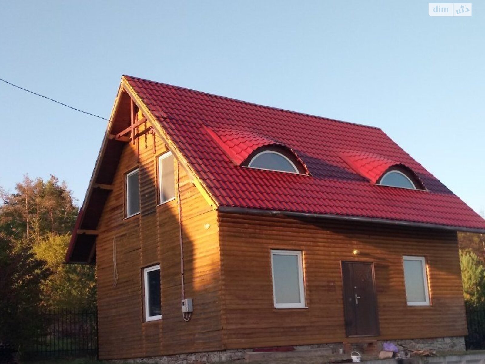 двухэтажный дом, 112.7 кв. м, дерево и кирпич. Продажа в Рудковцах фото 1