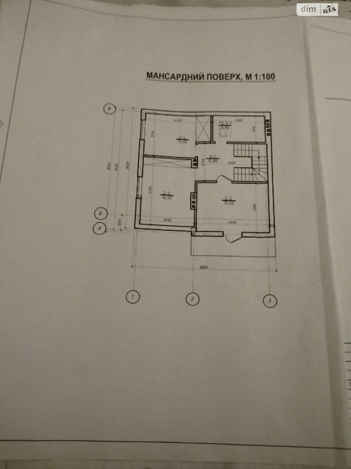 одноэтажный дом с мансардой, 152 кв. м, газобетон. Продажа в Рудно фото 1