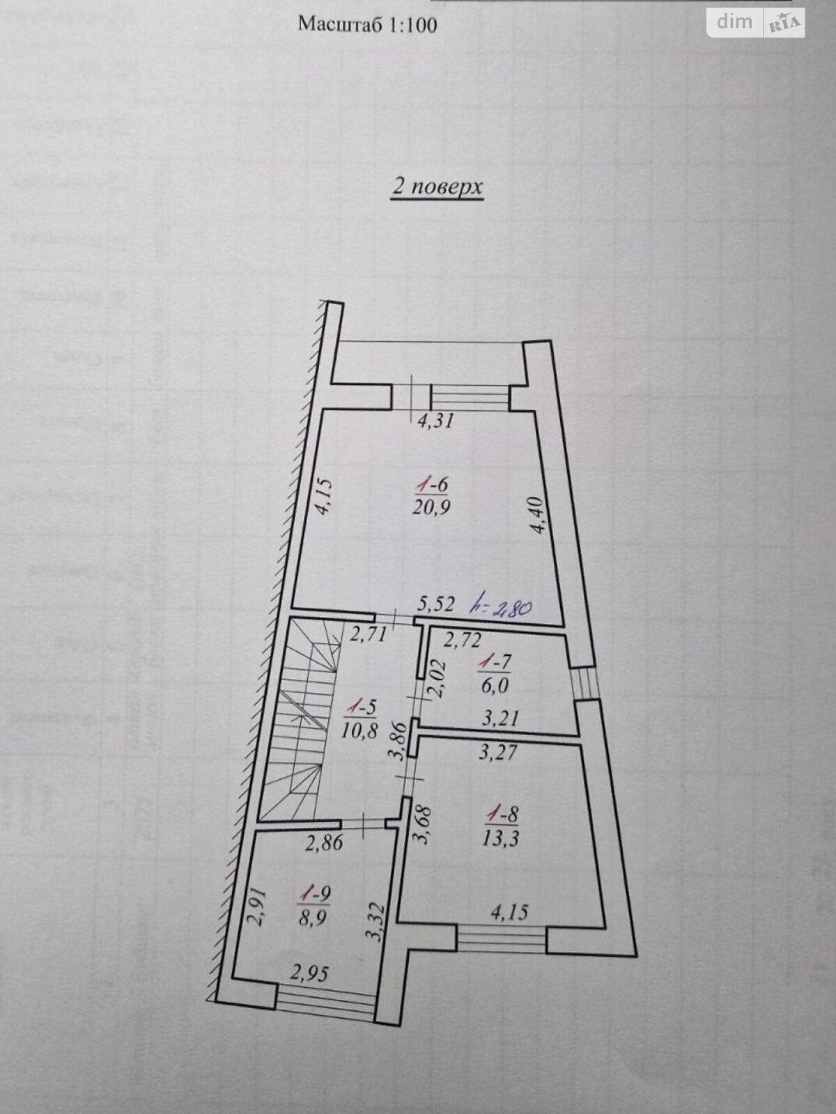 двоповерховий будинок з верандою, 116.4 кв. м, цегла. Продаж в Рудному, район Залізничний фото 1