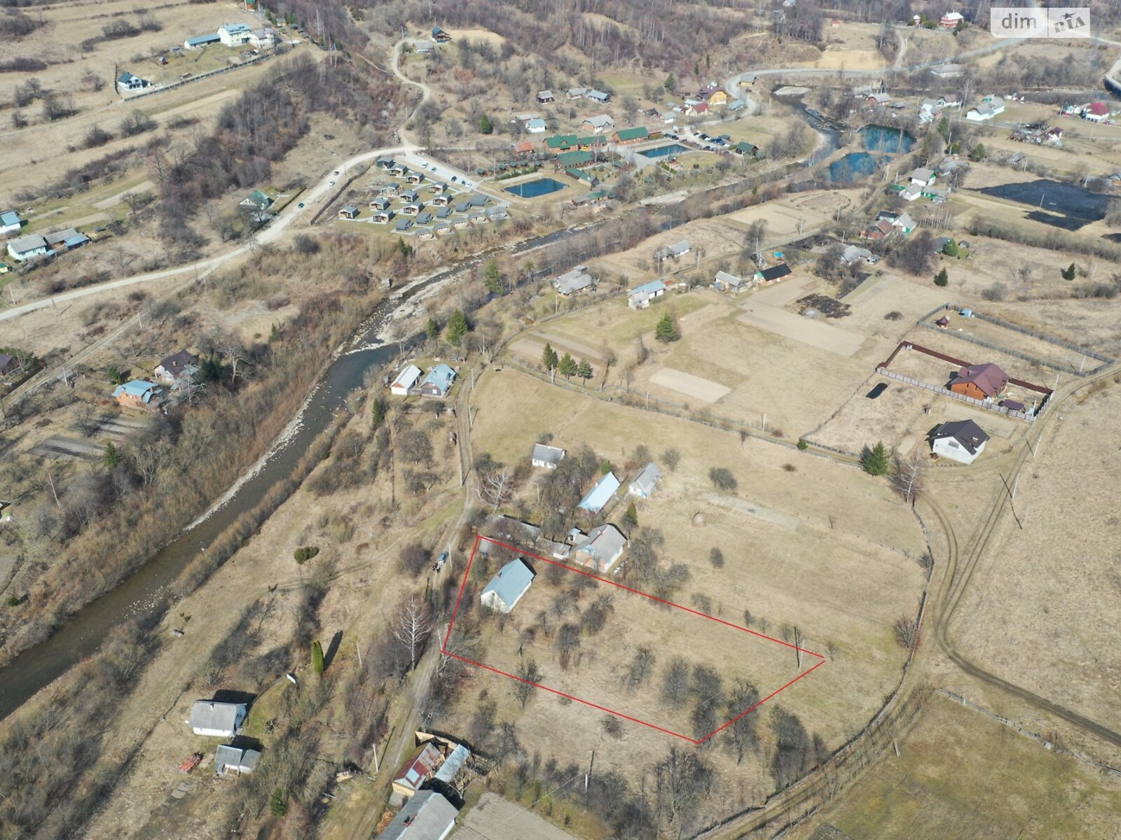 одноповерховий будинок з опаленням, 60 кв. м, дерево и кирпич. Продаж у Рибнику фото 1