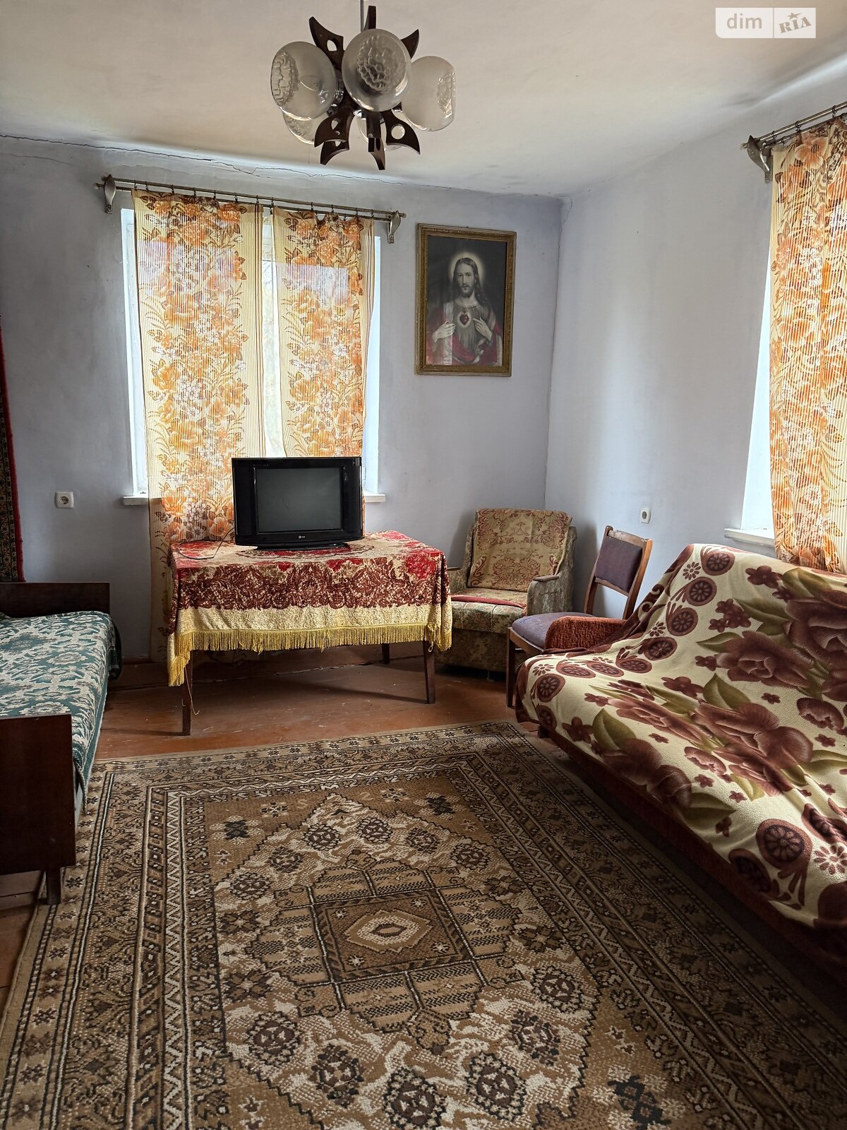 одноэтажный дом с отоплением, 68 кв. м, кирпич. Продажа в Рычагове фото 1