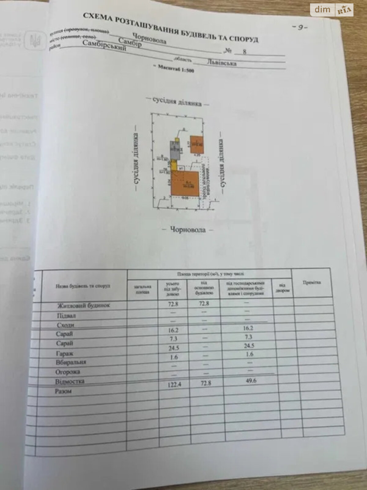 одноповерховий будинок з гаражем, 55.4 кв. м, шлакоблок. Продаж у Самборі фото 1