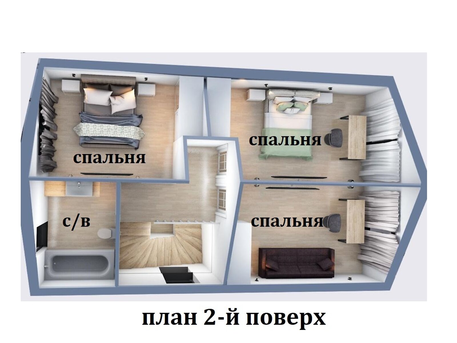 двухэтажный дом, 115 кв. м, пеноблок. Продажа в Счастливом фото 1