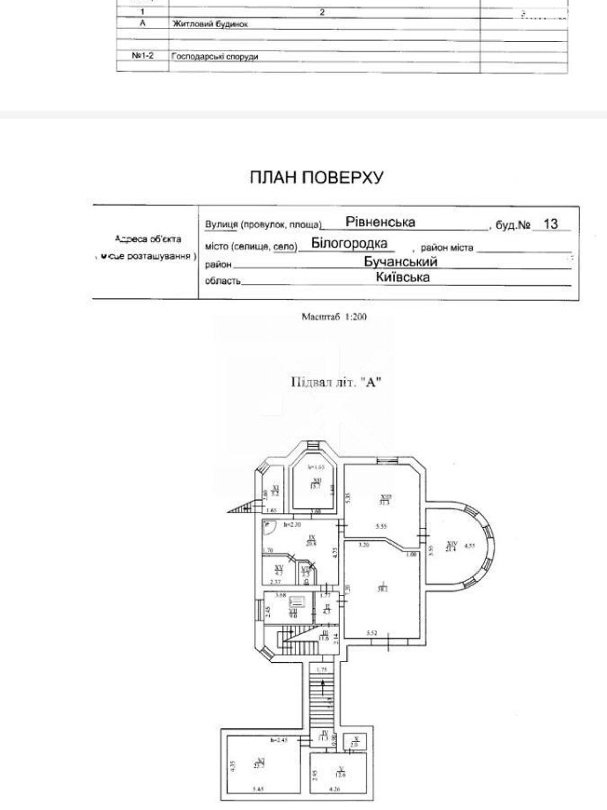 трехэтажный дом с гаражом, 655.1 кв. м, кирпич. Продажа в Белогородке фото 1