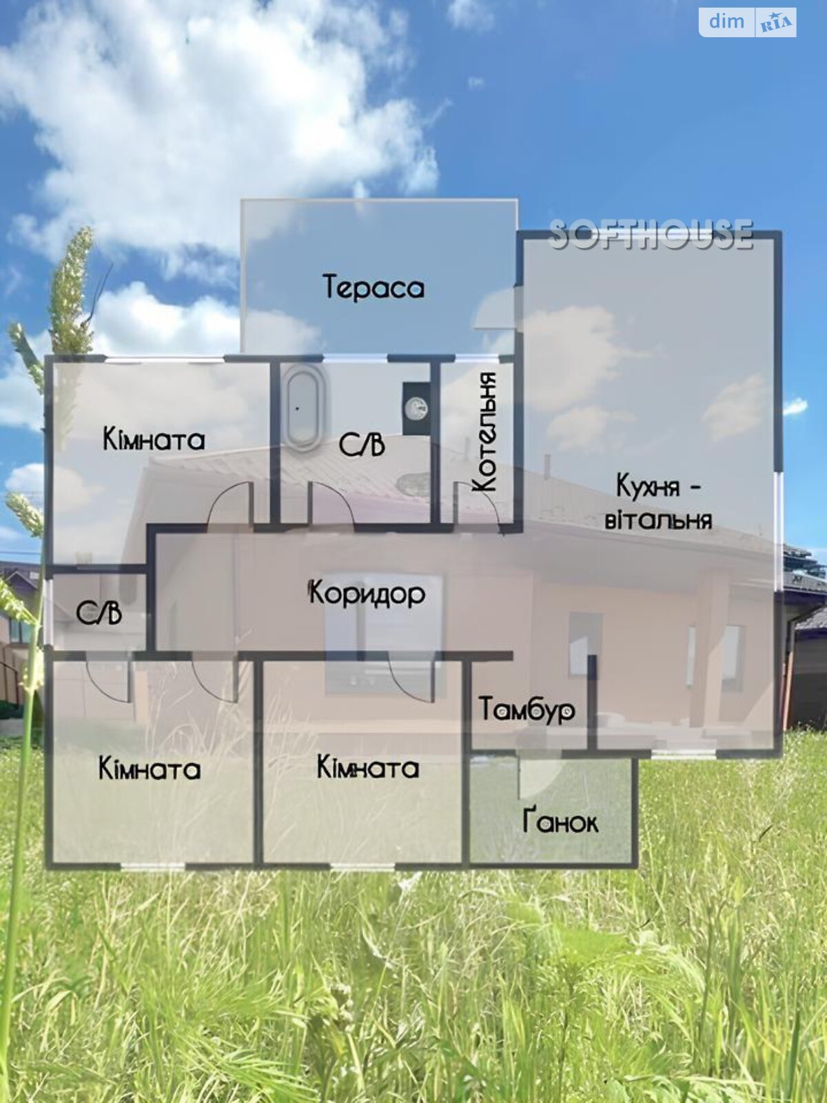 одноповерховий будинок з верандою, 127 кв. м, керамічний блок. Продаж у Шевченкове фото 1 одноповерховий будинок з верандою, 127 кв. м, керамічний блок. Продаж у Шевченкове фото 1