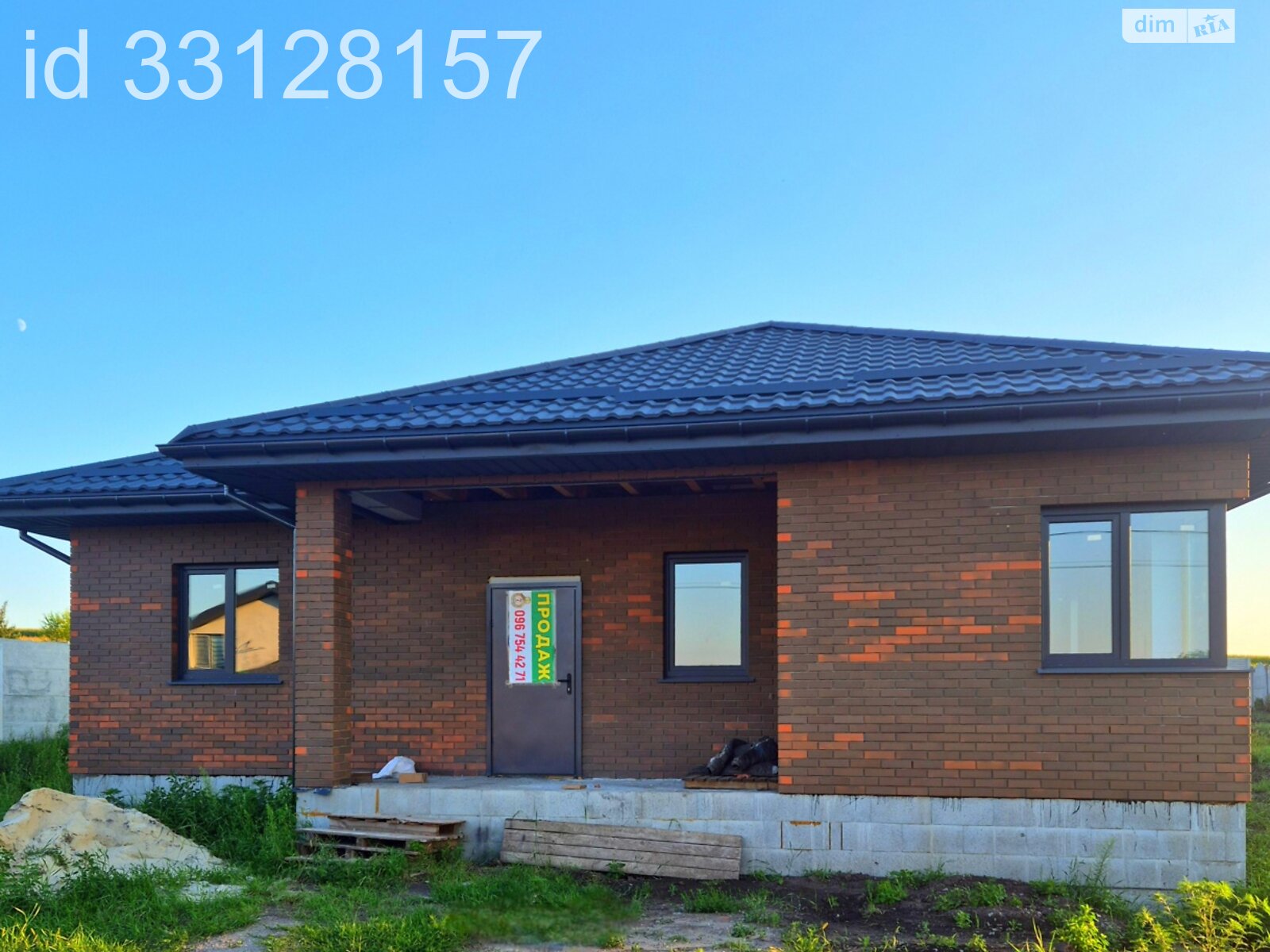 одноповерховий будинок, 140 кв. м, цегла. Продаж у Шкарівці фото 1