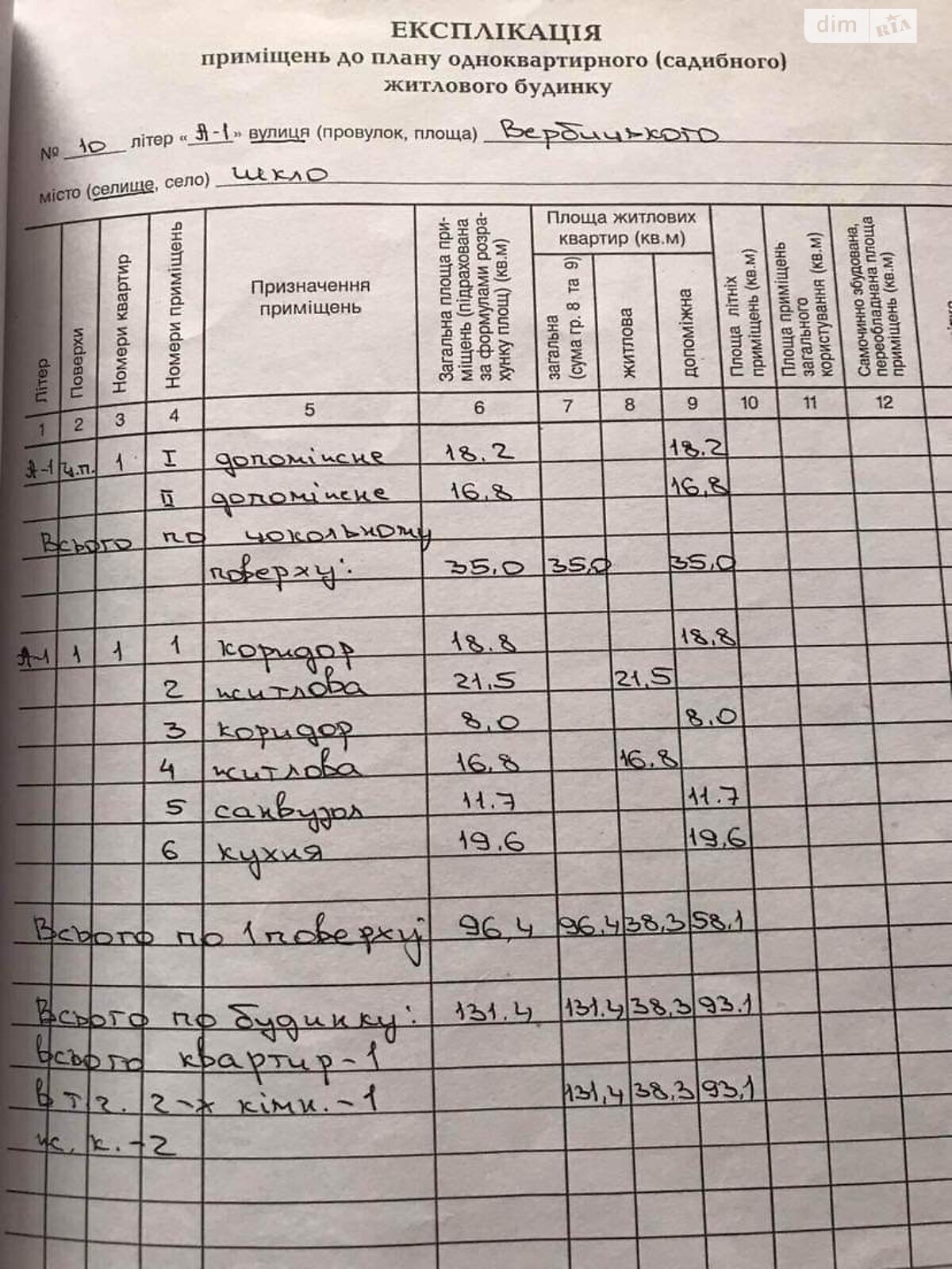 одноэтажный дом, 131.4 кв. м, кирпич. Продажа в Шкло фото 1 одноэтажный дом, 131.4 кв. м, кирпич. Продажа в Шкло фото 1
