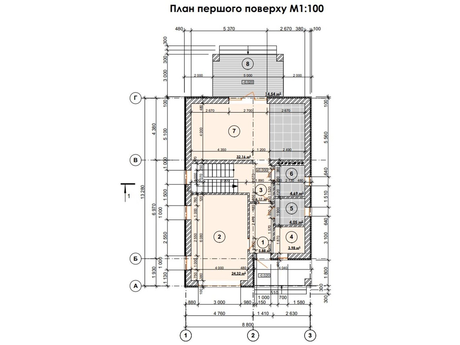 двухэтажный дом, 210 кв. м, кирпич. Продажа в Шкуринцах фото 1