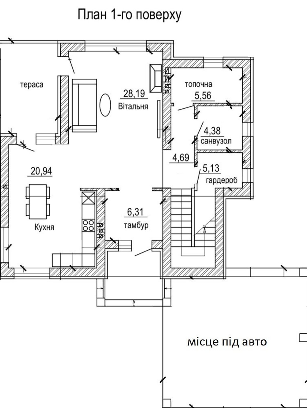 двоповерховий будинок з гаражем, 170 кв. м, цегла. Продаж у Шкуринцях фото 1