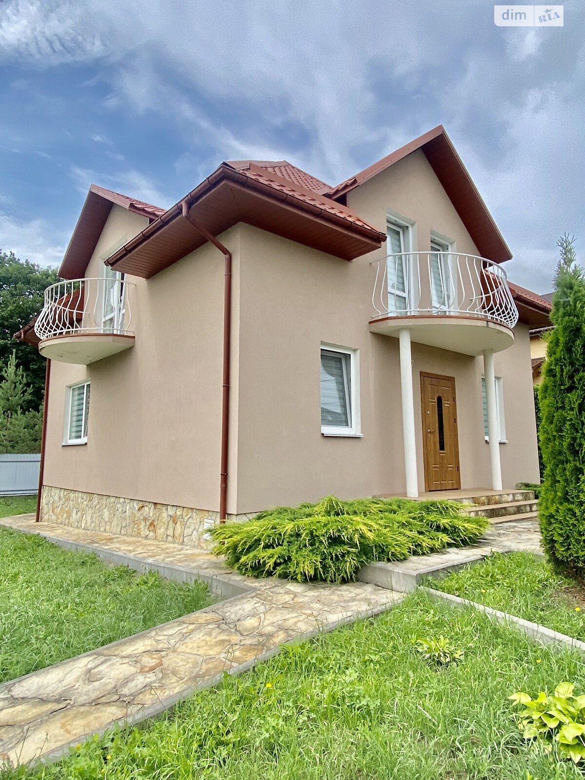 двухэтажный дом, 115 кв. м, газобетон. Продажа в Шкуринцах фото 1