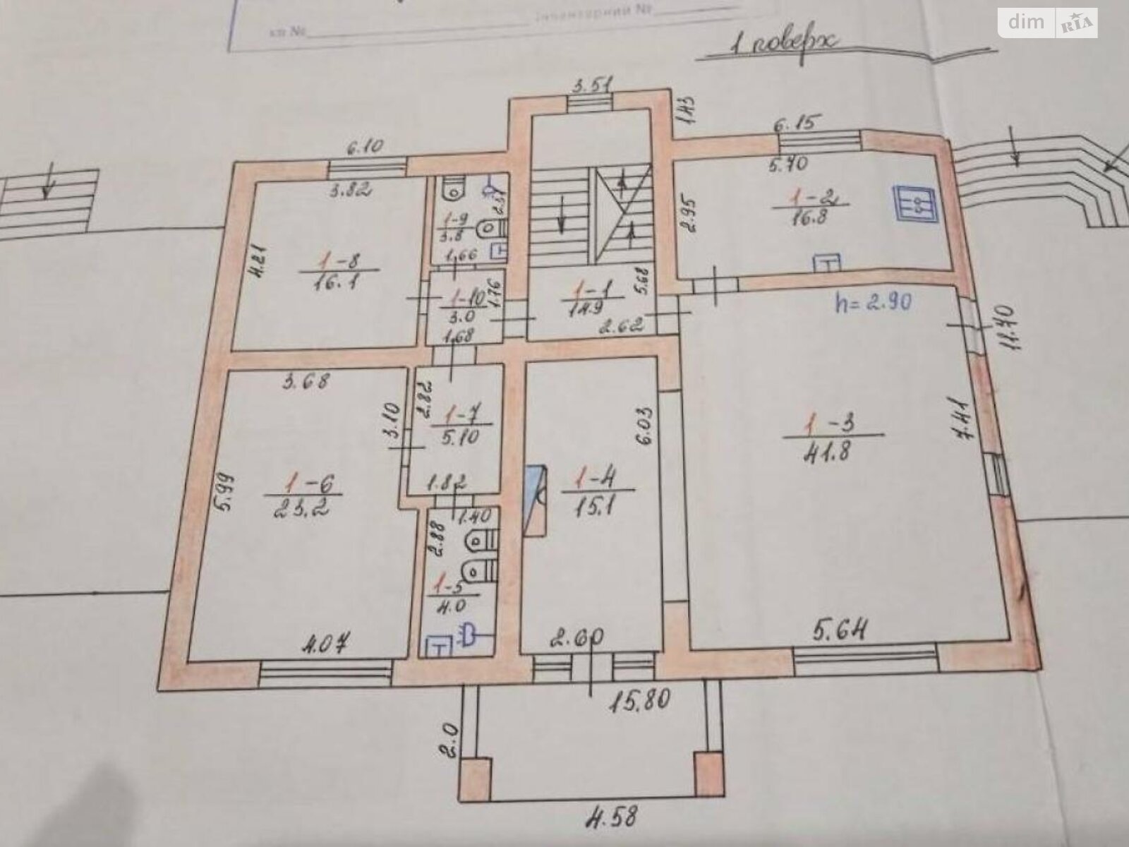 четырехэтажный дом беседка, 530 кв. м, кирпич. Продажа в Сходнице фото 1