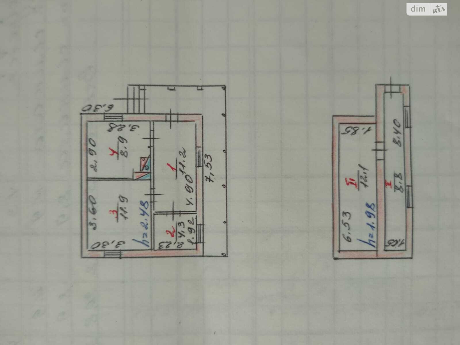 одноэтажный дом, 57.2 кв. м, кирпич. Продажа в Шутновцах фото 1