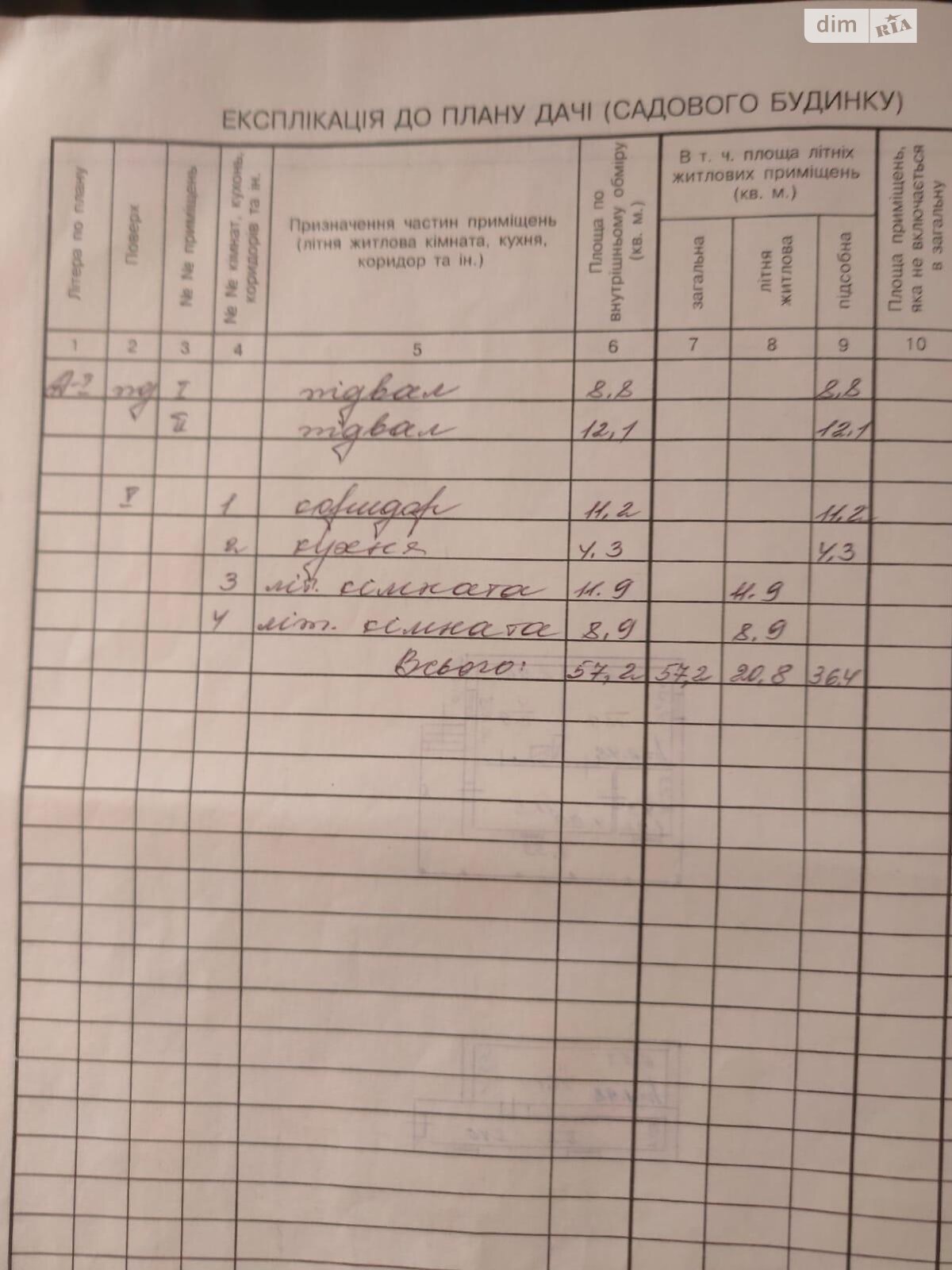 одноэтажный дом, 57.2 кв. м, кирпич. Продажа в Шутновцах фото 1