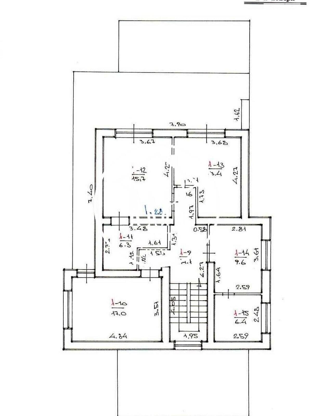 двухэтажный дом, 220 кв. м, кирпич. Продажа в Скнилове фото 1