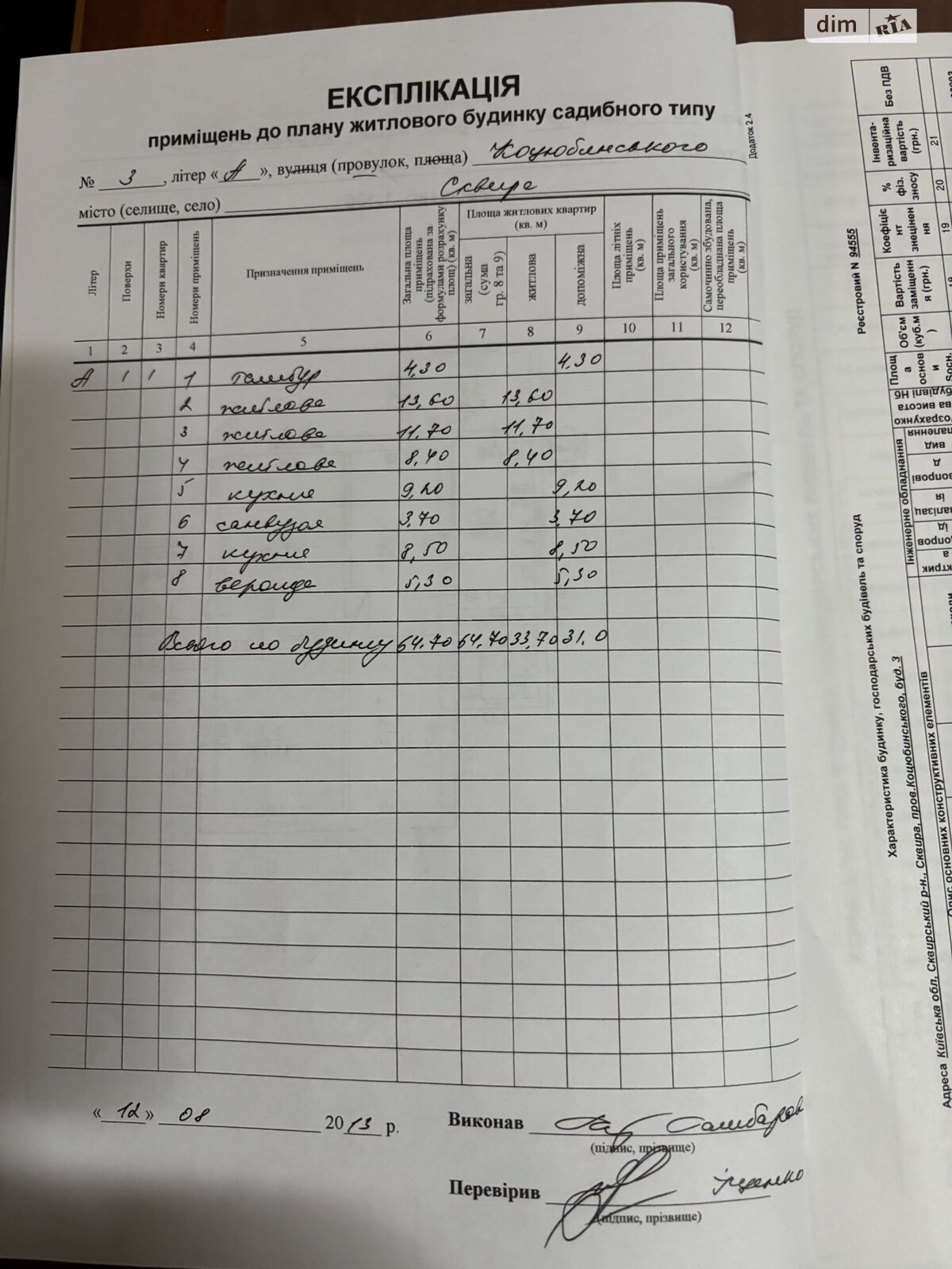 одноповерховий будинок з опаленням, 64.7 кв. м, цегла. Продаж в Сквирі, район Сквира фото 1