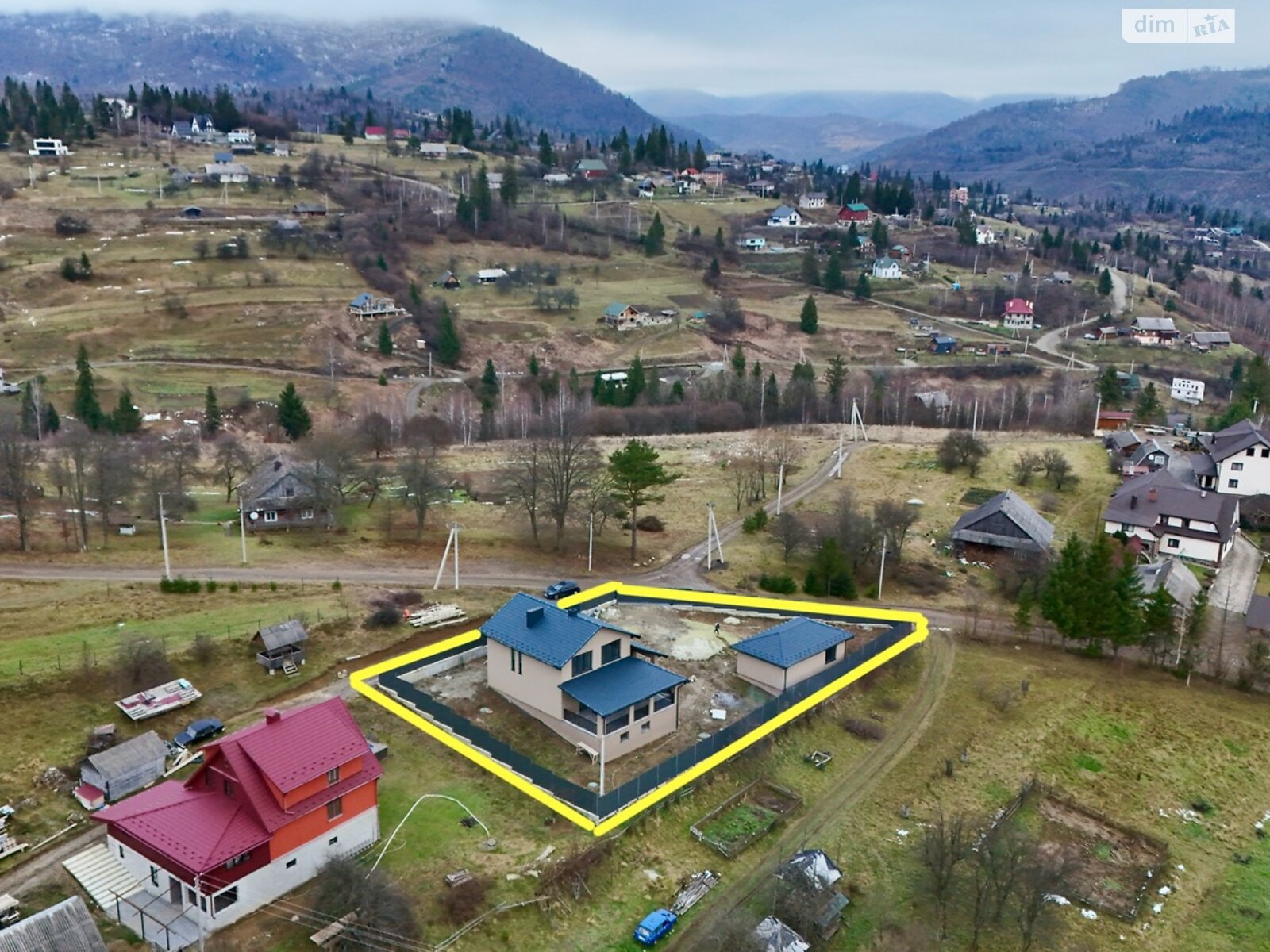 двухэтажный дом с гаражом, 134 кв. м, кирпич. Продажа в Славском фото 1