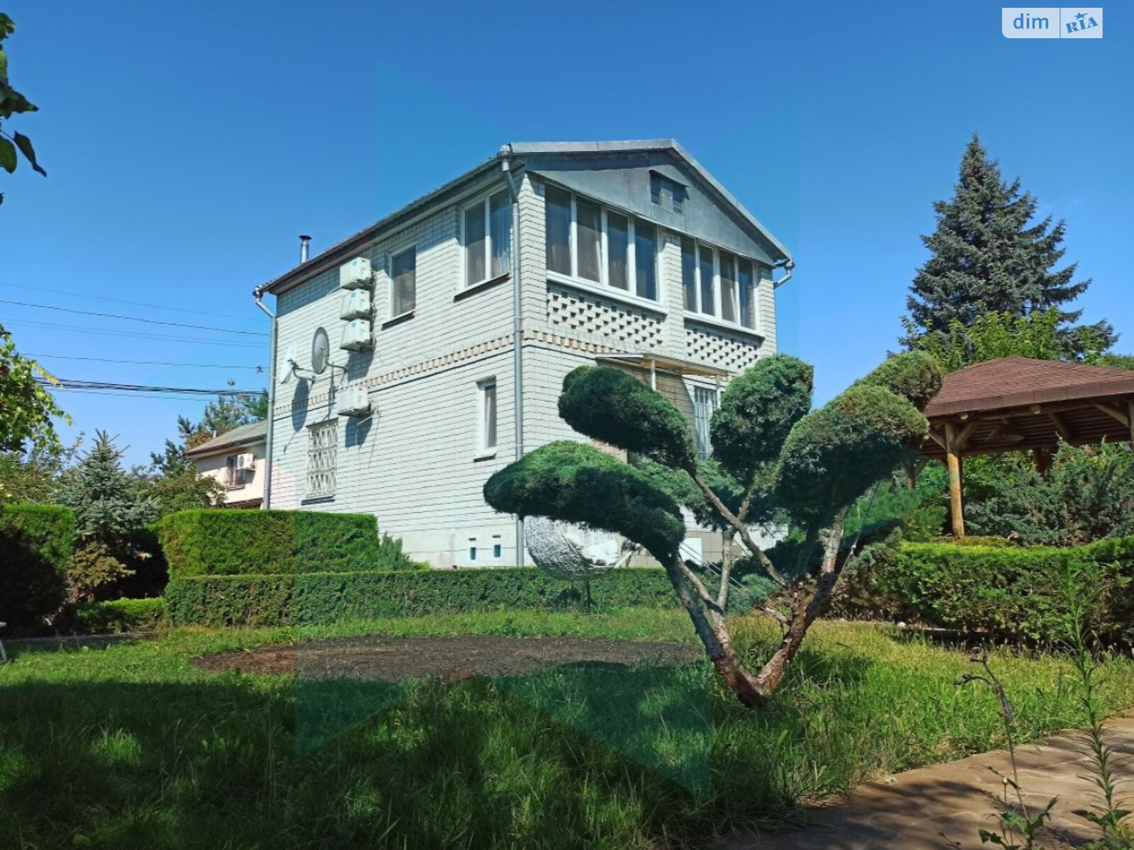 двухэтажный дом с верандой, 120 кв. м, кирпич. Продажа в Слобожанском фото 1