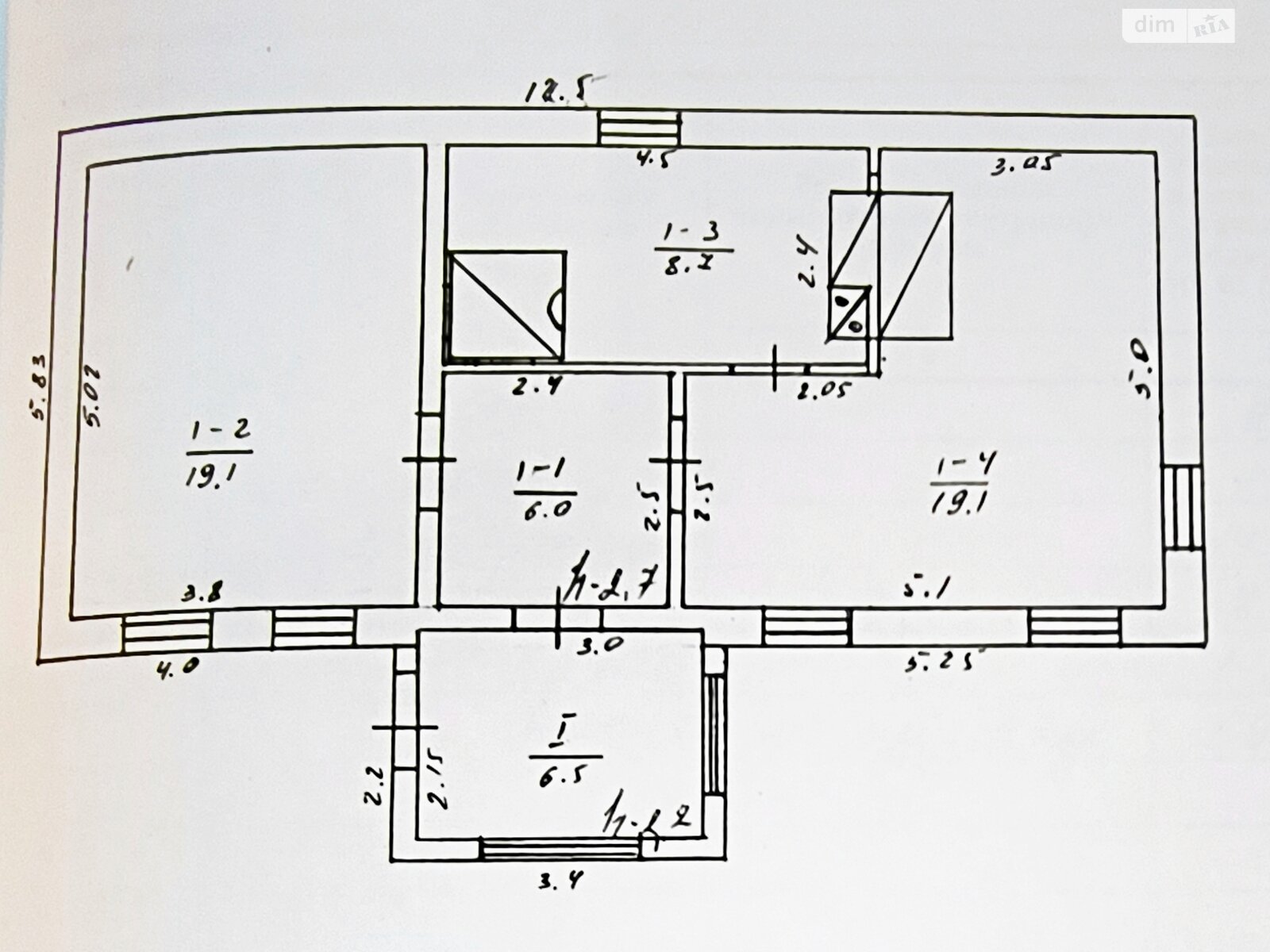 одноэтажный дом с верандой, 59.4 кв. м, кирпич. Продажа в Собковке фото 1 одноэтажный дом с верандой, 59.4 кв. м, кирпич. Продажа в Собковке фото 1