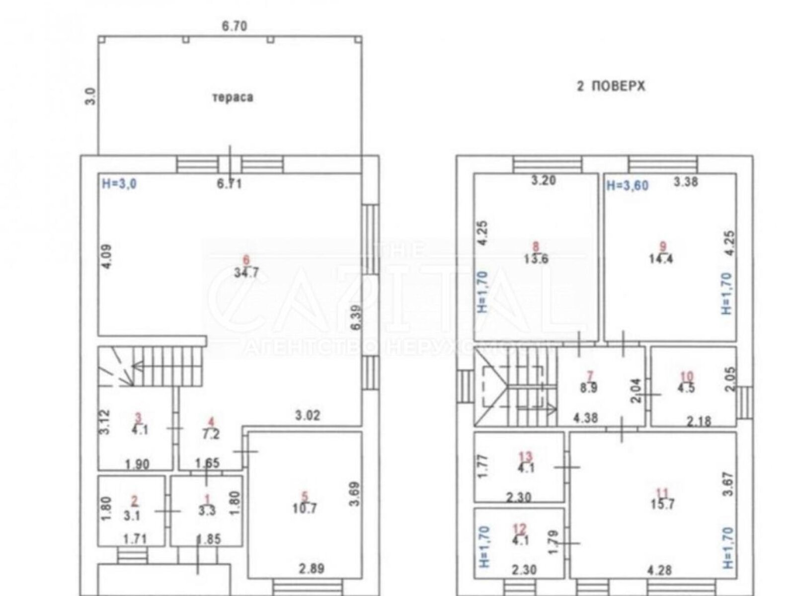 двоповерховий будинок з опаленням, 130 кв. м, цегла. Продаж у Софіївській Борщагівці фото 1