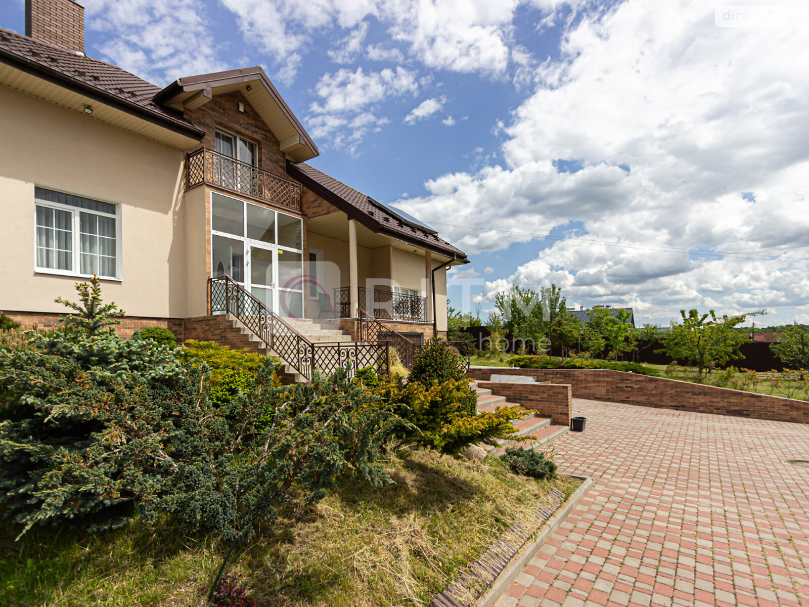 двухэтажный дом с верандой, 320 кв. м, кирпич. Продажа в Сокольниках фото 1 двухэтажный дом с верандой, 320 кв. м, кирпич. Продажа в Сокольниках фото 1