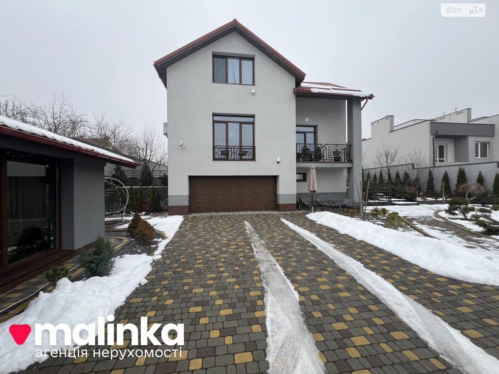 двухэтажный дом с балконом, 310 кв. м, кирпич. Продажа в Сокольниках фото 1