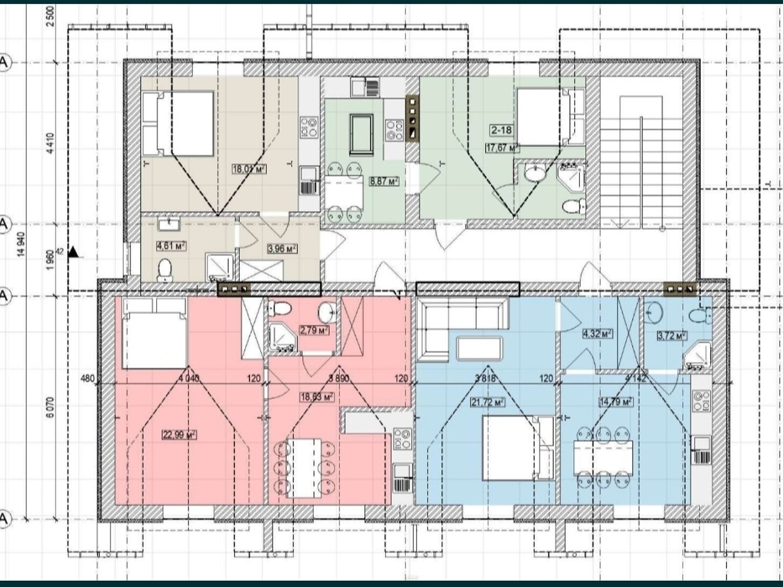 трехэтажный дом, 720 кв. м, керамический кирпич. Продажа в Сокольниках фото 1