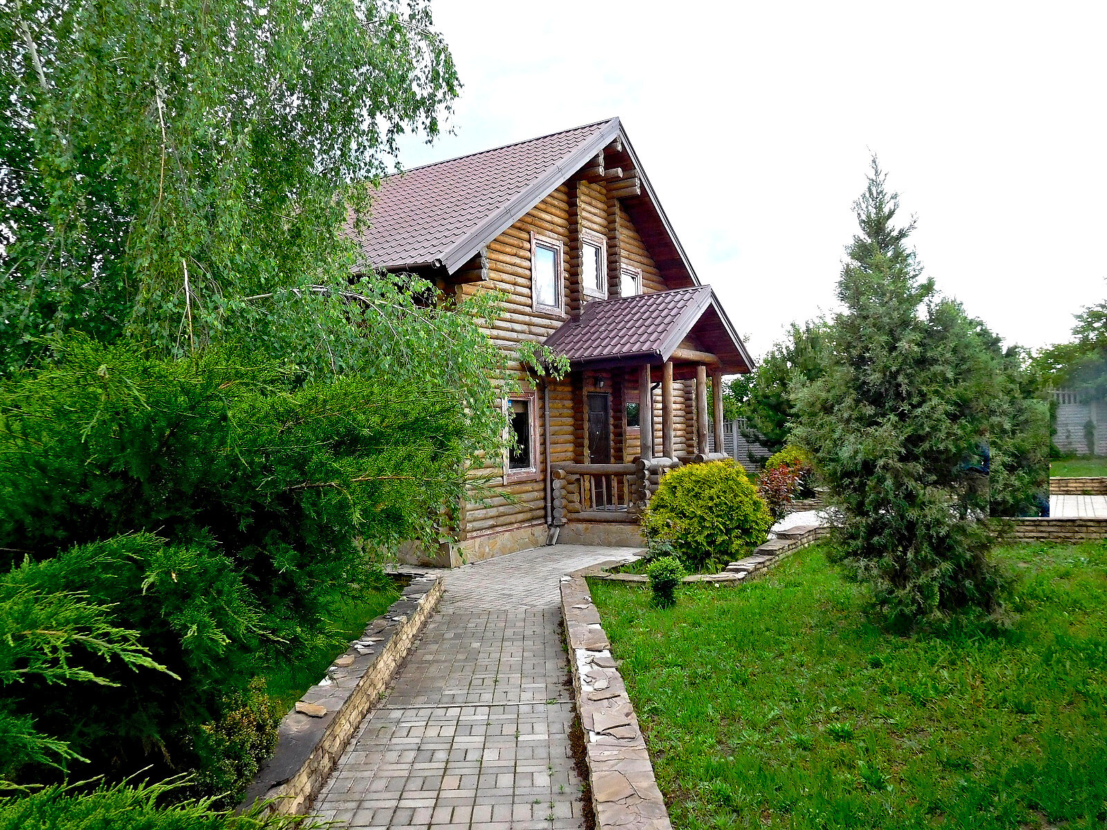 двоповерховий будинок з гаражем, 164 кв. м, сруб. Продаж у Сонячне фото 1 двоповерховий будинок з гаражем, 164 кв. м, сруб. Продаж у Сонячне фото 1