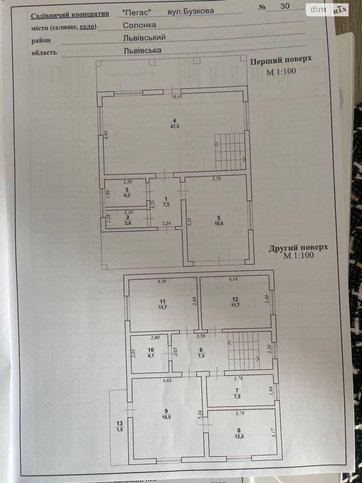 двухэтажный дом, 150 кв. м, кирпич. Продажа в Солонке фото 1