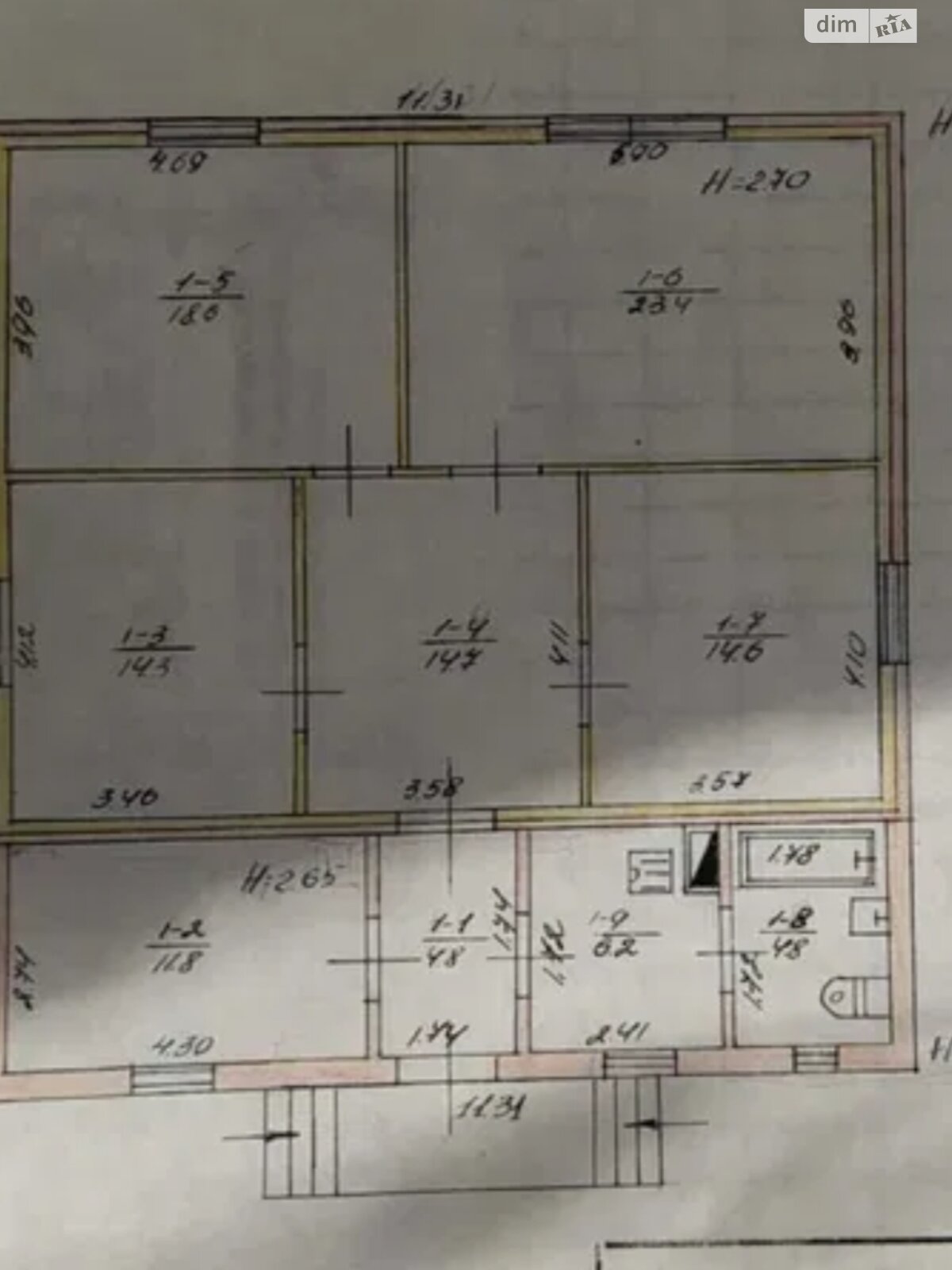 одноэтажный дом с гаражом, 113.2 кв. м, кирпич. Продажа в СтараяВыжевке район Старая Выжевка фото 1