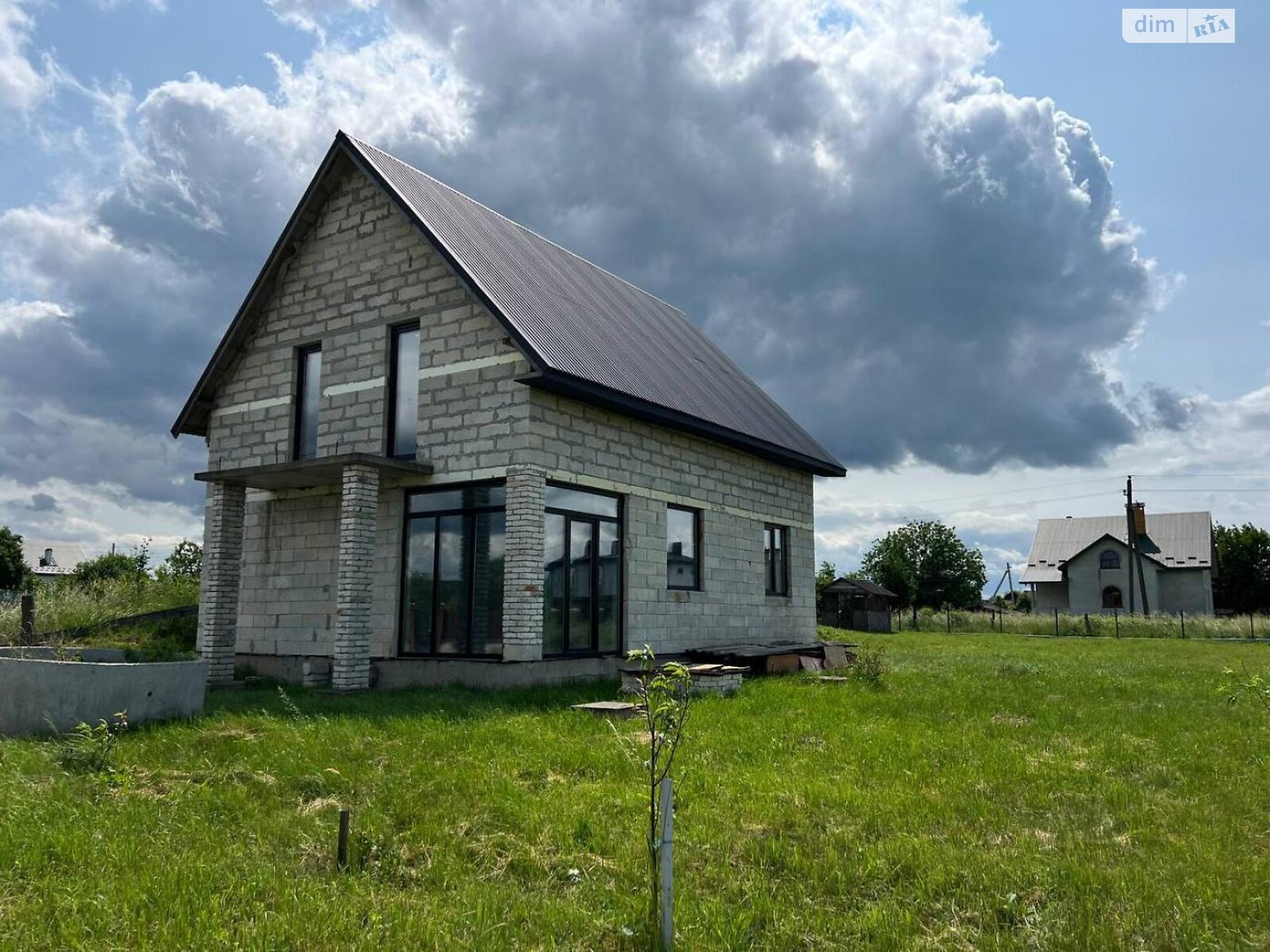 одноэтажный дом с балконом, 109 кв. м, пеноблок. Продажа в Старичах фото 1 одноэтажный дом с балконом, 109 кв. м, пеноблок. Продажа в Старичах фото 1