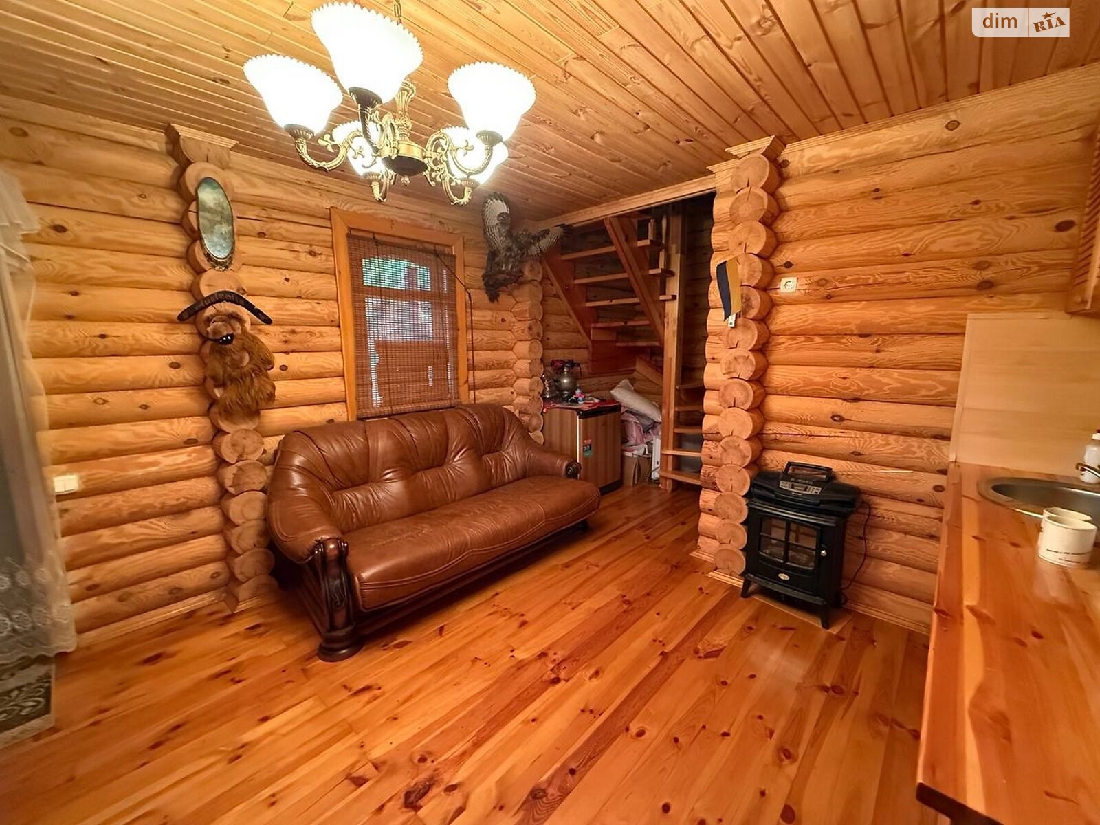 двоповерховий будинок з балконом, 70 кв. м, зруб. Продаж у Старому Білоусі фото 1