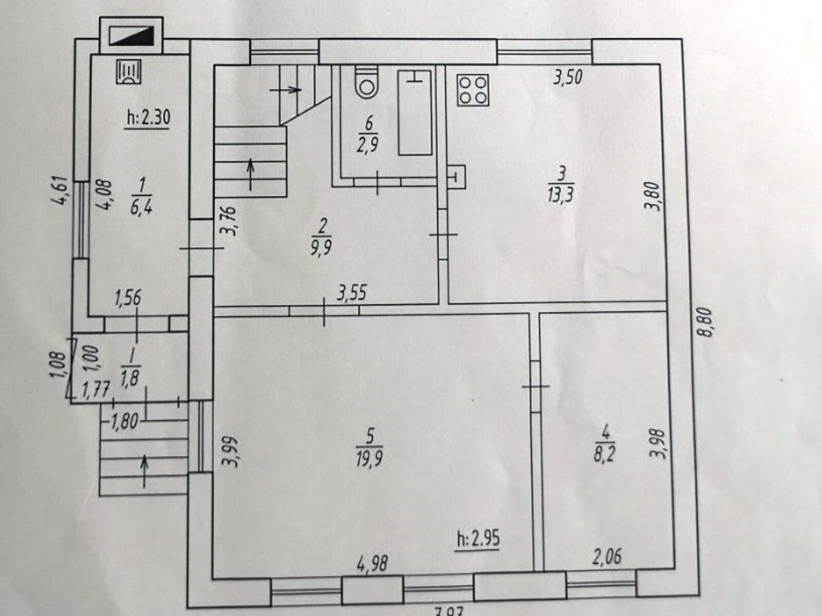 двоповерховий будинок з гаражем, 96.7 кв. м, цегла. Продаж в Сумах, район Ковпаковський фото 1 двоповерховий будинок з гаражем, 96.7 кв. м, цегла. Продаж в Сумах, район Ковпаковський фото 1