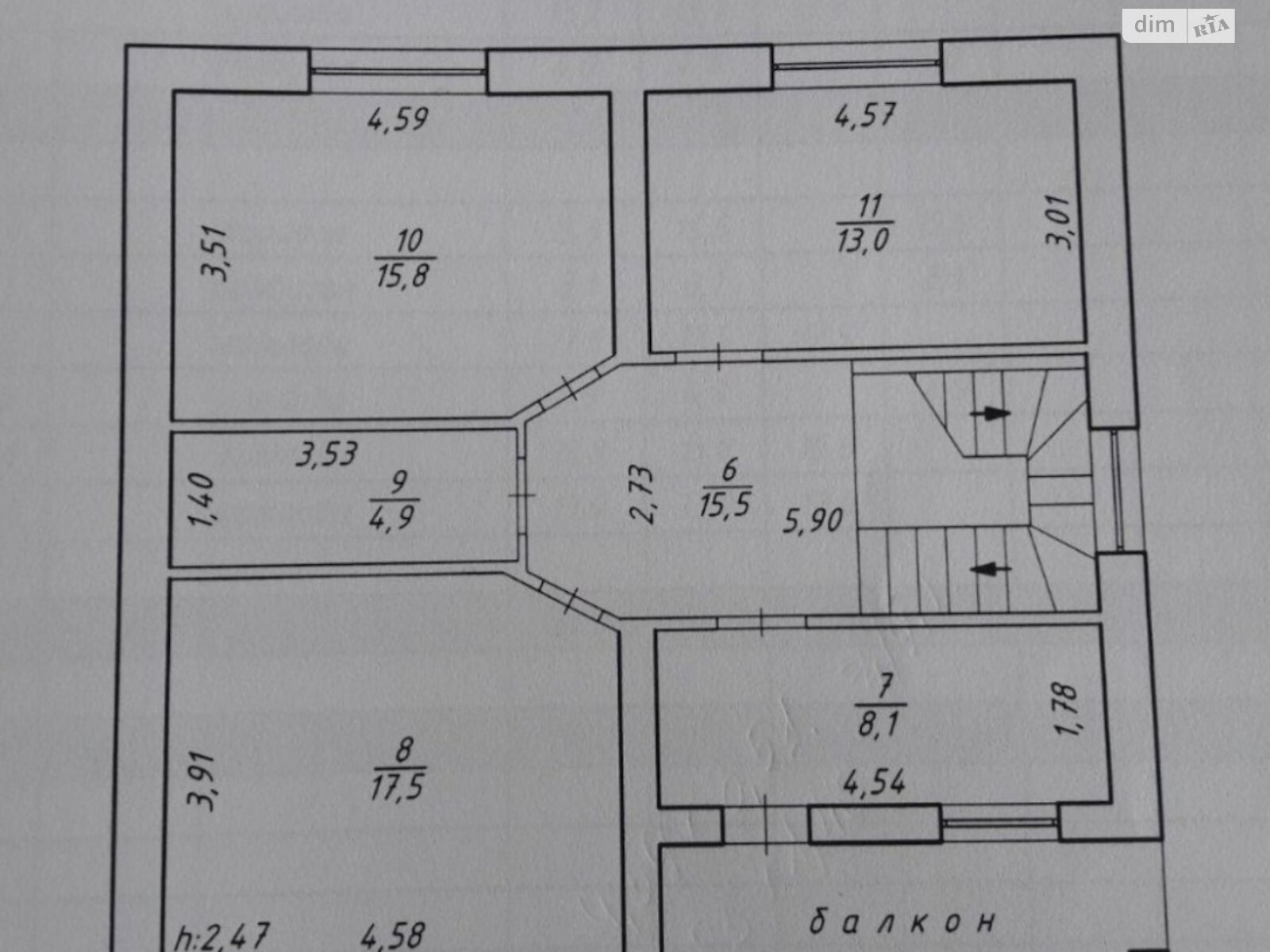 двухэтажный дом с балконом, 110 кв. м, кирпич. Продажа в Сумах район Ковпаковский фото 1