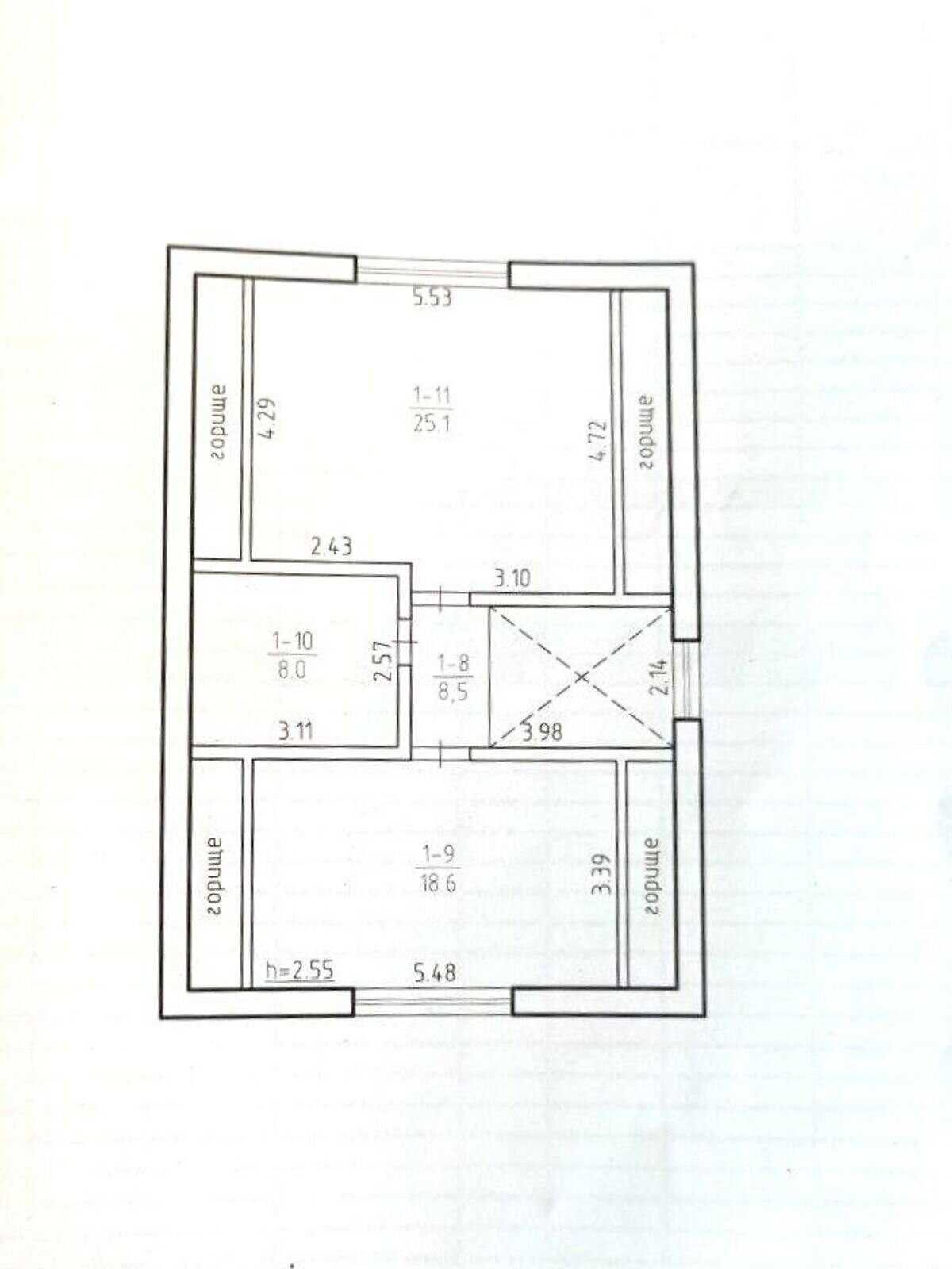 двоповерховий будинок з гаражем, 126 кв. м, піноблок. Продаж в Сумах, район Курський фото 1