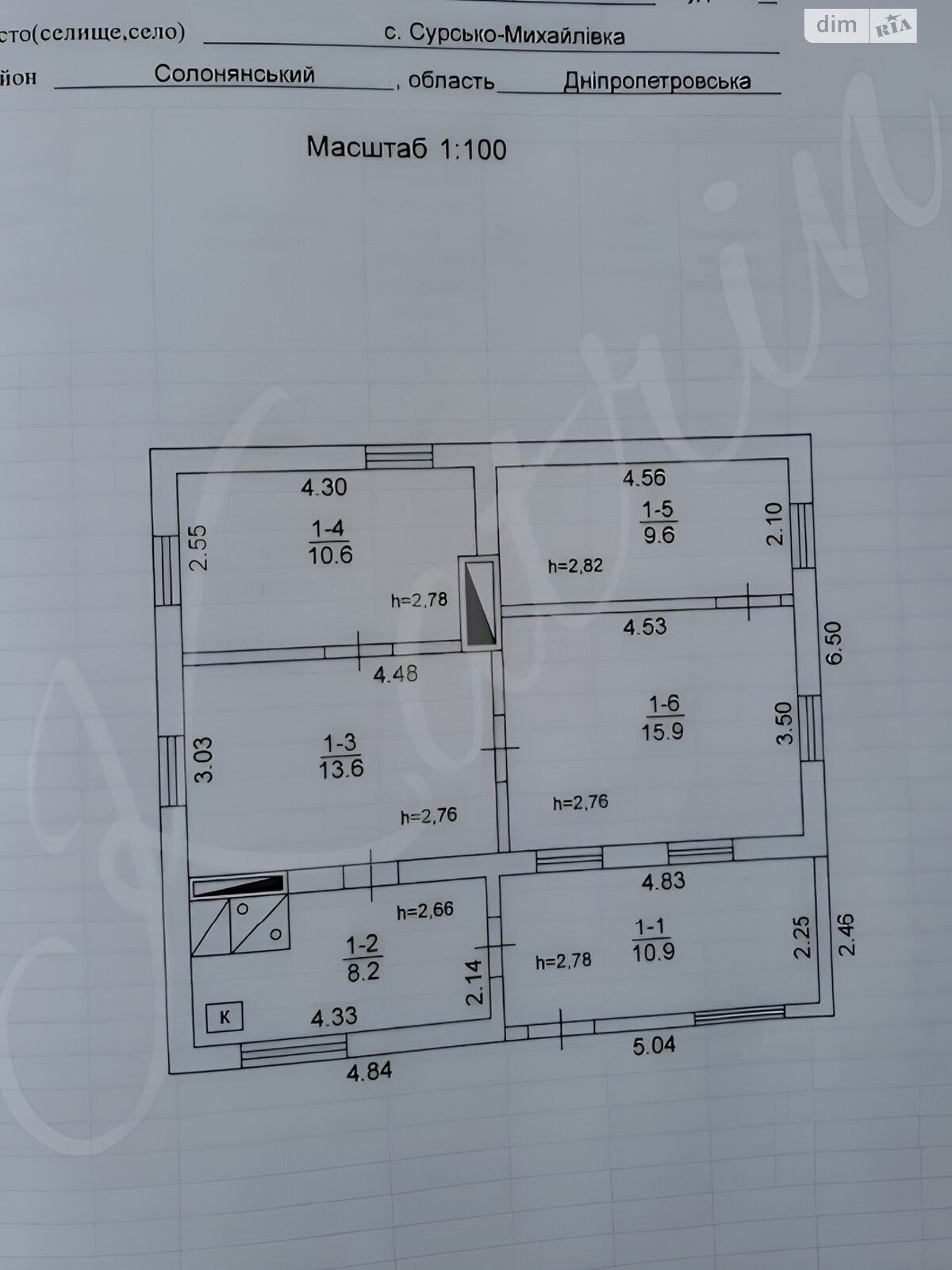 одноэтажный дом, 69 кв. м, кирпич. Продажа в Сурско-Михайловке фото 1