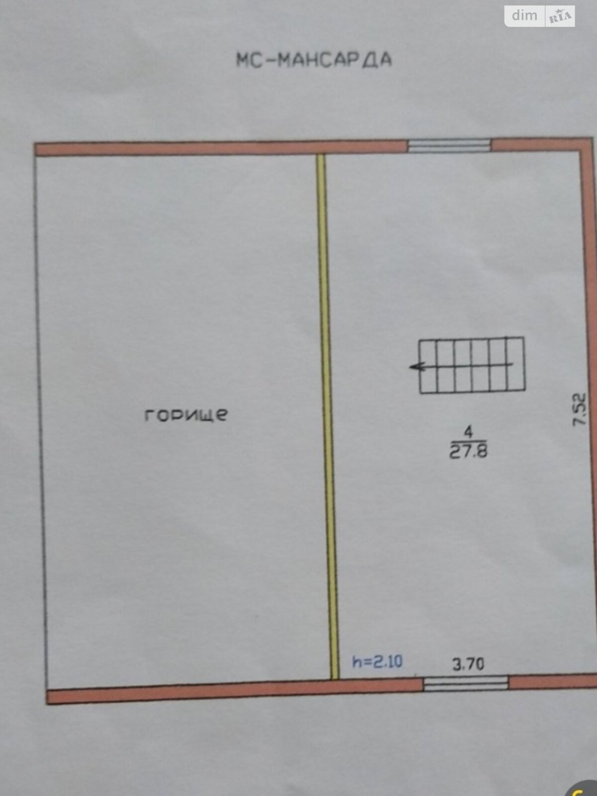 двоповерховий будинок, 68 кв. м, цегла. Продаж у Сурсько-Литовському фото 1