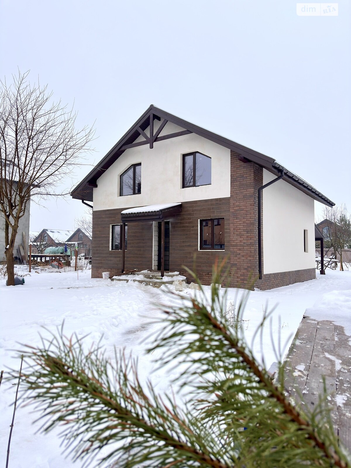 двухэтажный дом, 120 кв. м, газобетон. Продажа в Святопетровское фото 1