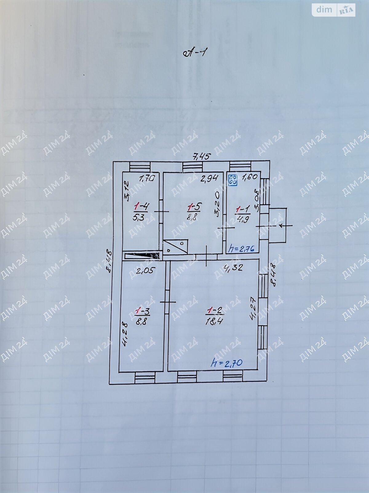 одноповерховий будинок, 46 кв. м, цегла. Продаж у Тахтаулове фото 1 одноповерховий будинок, 46 кв. м, цегла. Продаж у Тахтаулове фото 1