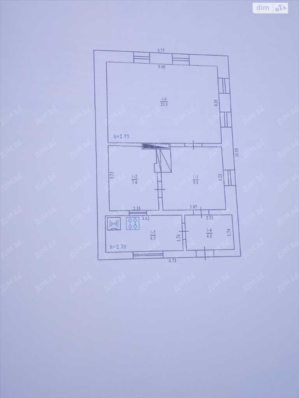 одноэтажный дом, 50 кв. м, цегла. Продажа в Тахтаулове фото 1