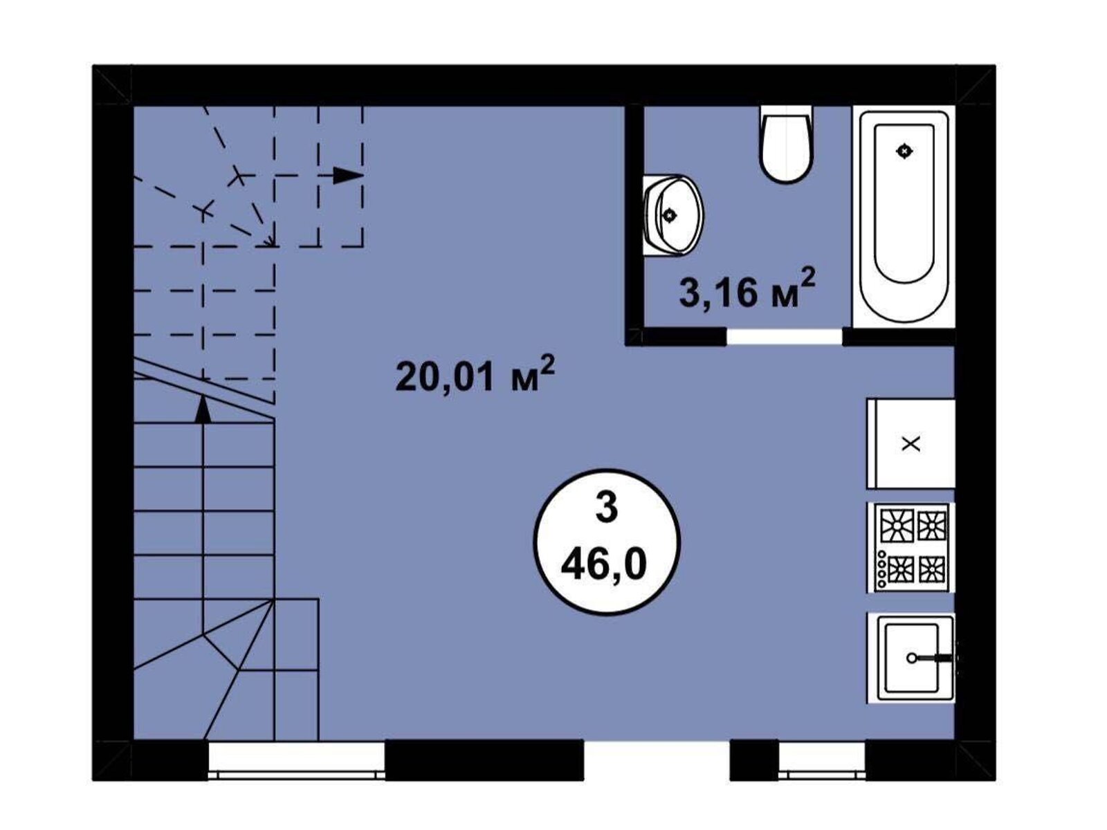 двоповерховий будинок, 46 кв. м, кирпич. Продаж у Тарасівці фото 1