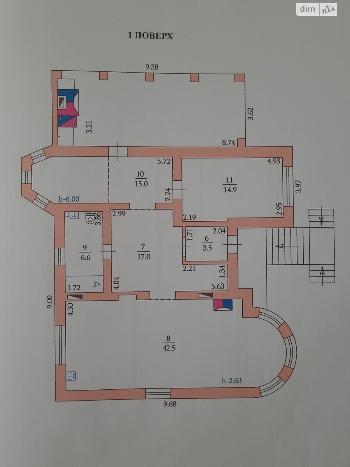 двухэтажный дом с ремонтом, 250 кв. м, кирпич. Продажа в Тернополе фото 1