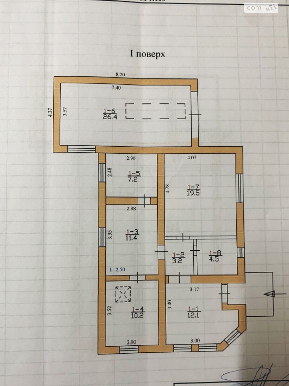 двухэтажный дом веранда, 222 кв. м, кирпич. Продажа в Лозовой фото 1