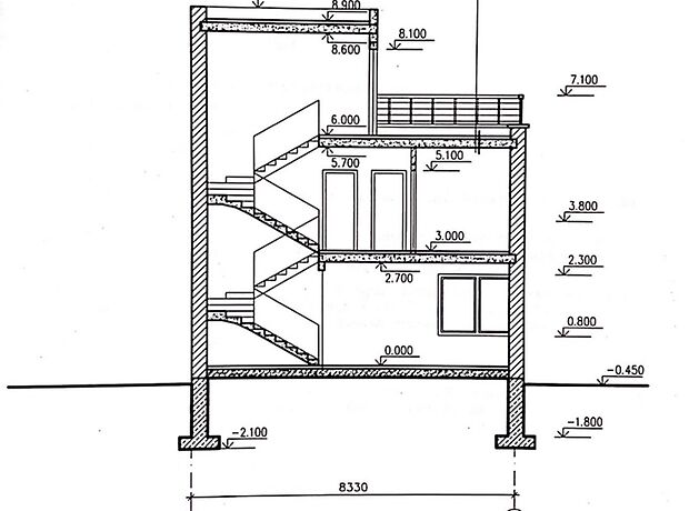 трехэтажный дом с террасой, 250 кв. м, кирпич. Продажа в Подгородном (Тернопольская обл.) фото 1