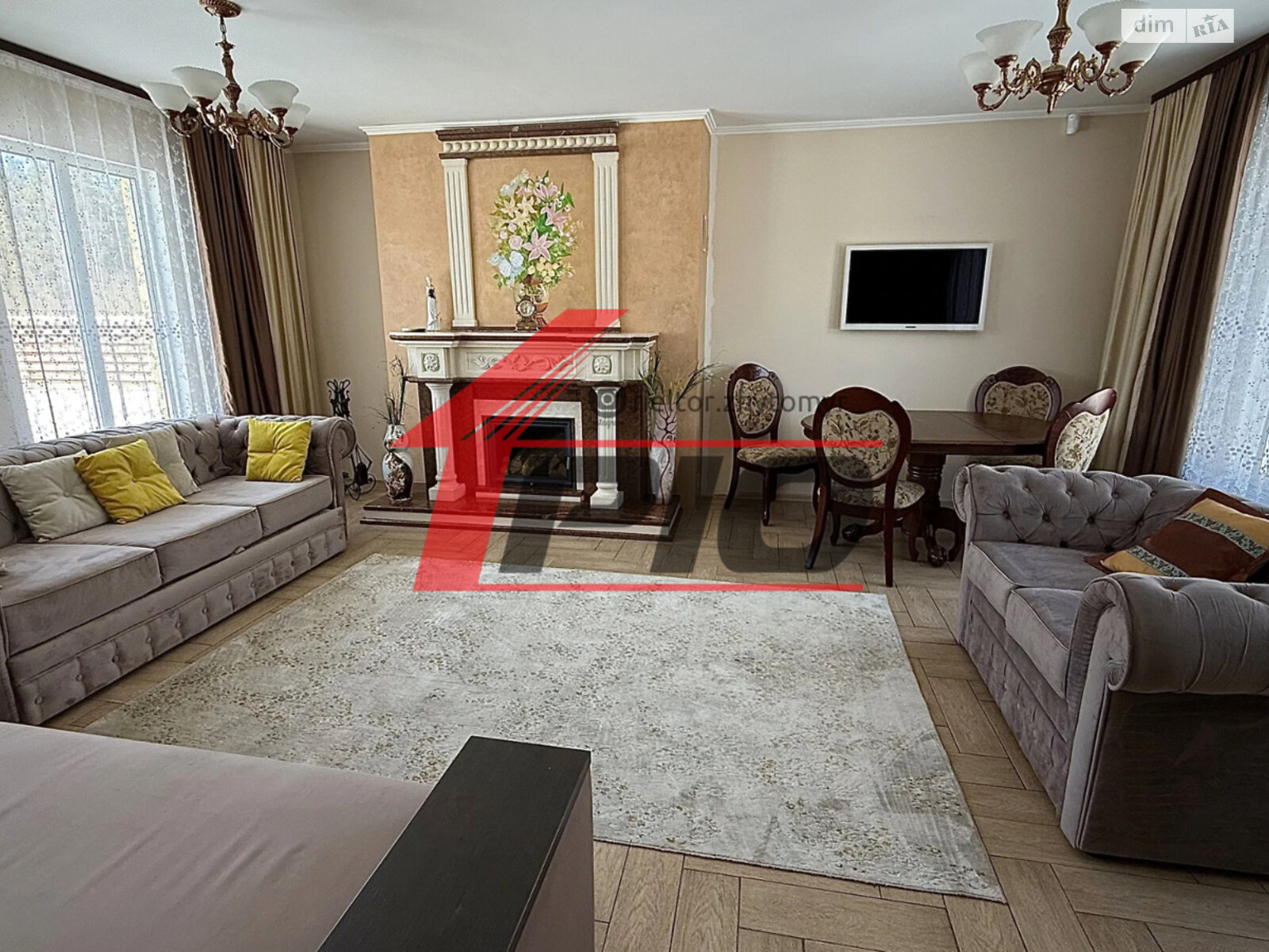 двухэтажный дом с мебелью, 111 кв. м, пеноблок. Продажа в Тетеревке фото 1