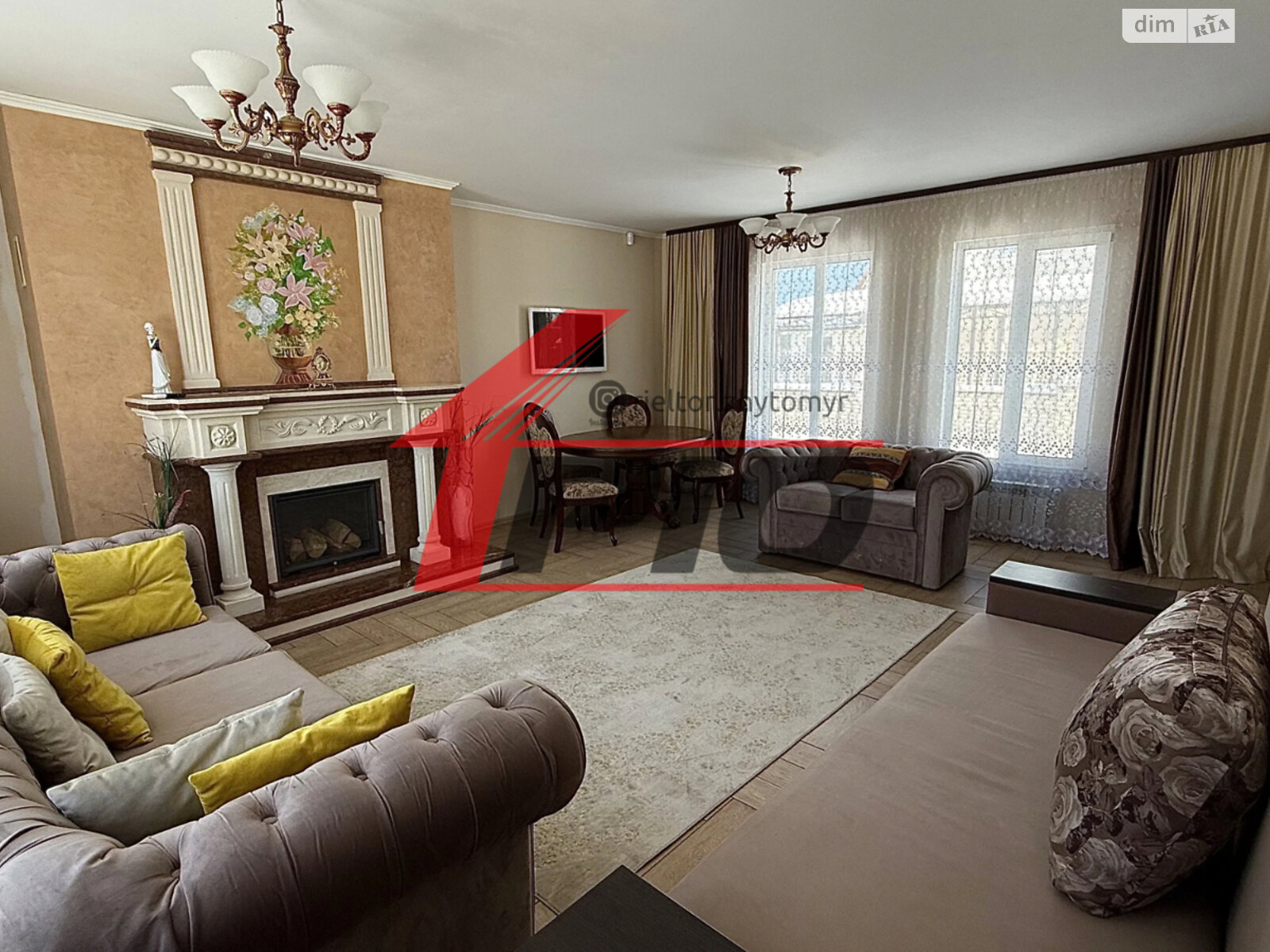 двухэтажный дом с мебелью, 111 кв. м, пеноблок. Продажа в Тетеревке фото 1