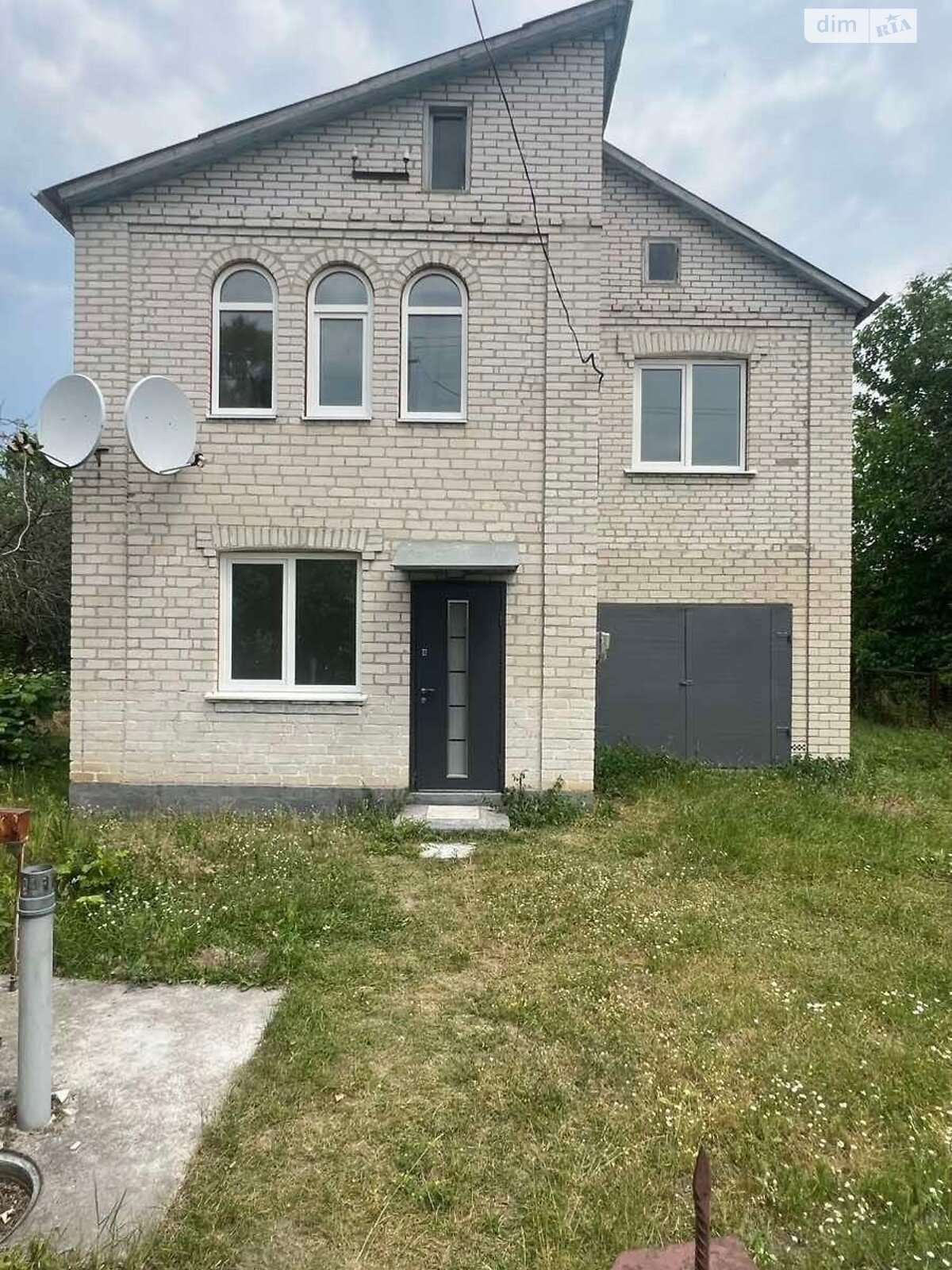 двухэтажный дом с гаражом, 129.7 кв. м, кирпич. Продажа в Томиловке фото 1