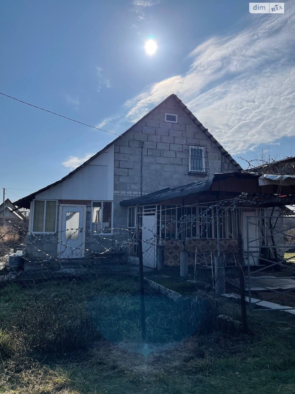 двоповерховий будинок з верандою, 55 кв. м, піноблок. Продаж у Торф’яному фото 1