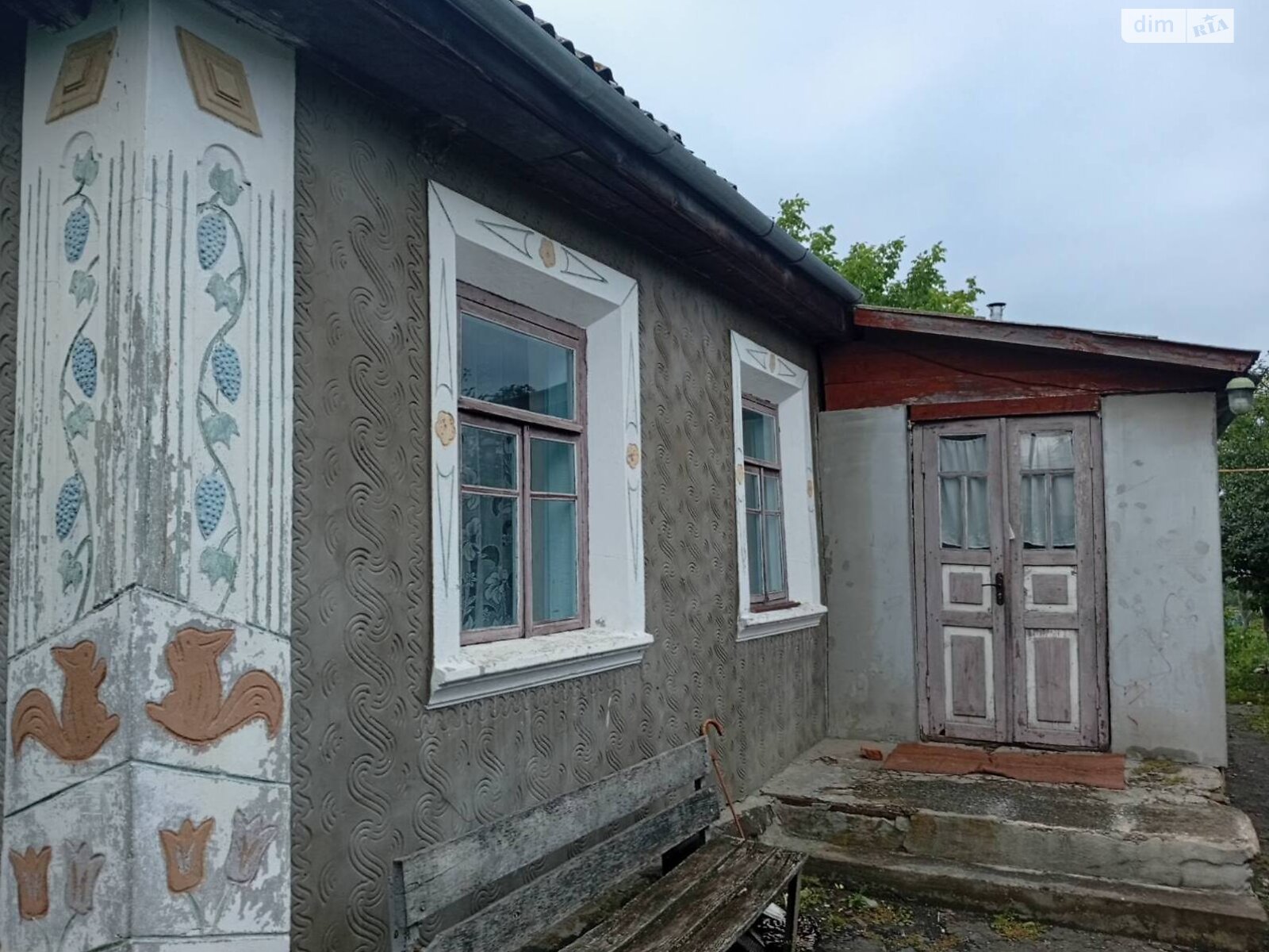 одноэтажный дом с верандой, 90 кв. м, шлакобетон. Продажа в Требуховцвх фото 1