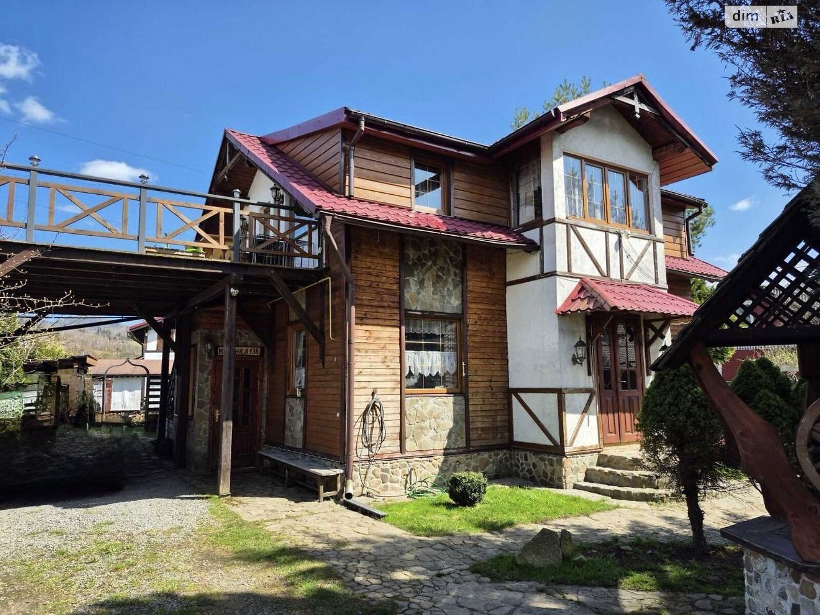 двоповерховий будинок з верандою, 181.6 кв. м, дерево та цегла. Продаж у Тухлі фото 1 двоповерховий будинок з верандою, 181.6 кв. м, дерево та цегла. Продаж у Тухлі фото 1