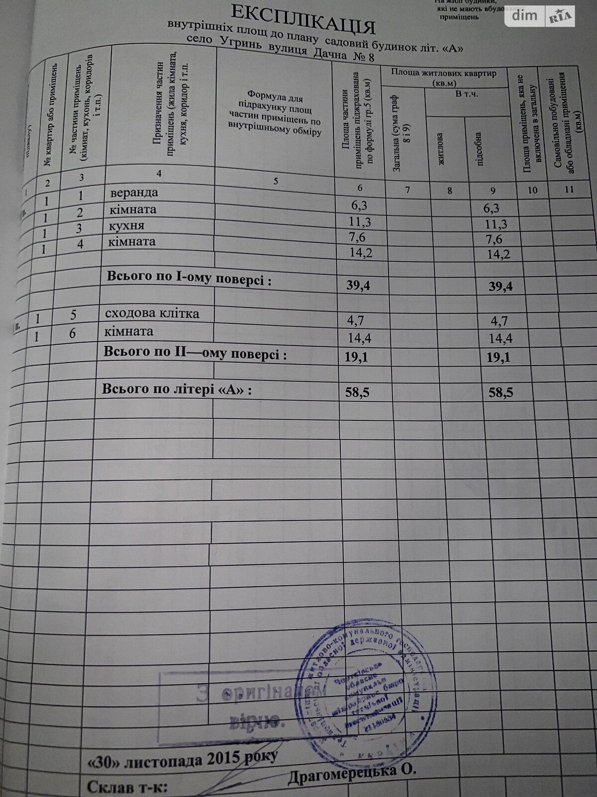 двоповерховий будинок з верандою, 58.5 кв. м, цегла. Продаж у Угрині фото 1